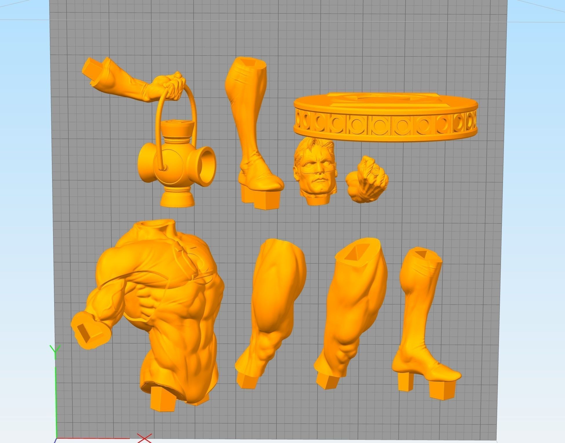 Green Lantern Hal Jordan 3D print model_5