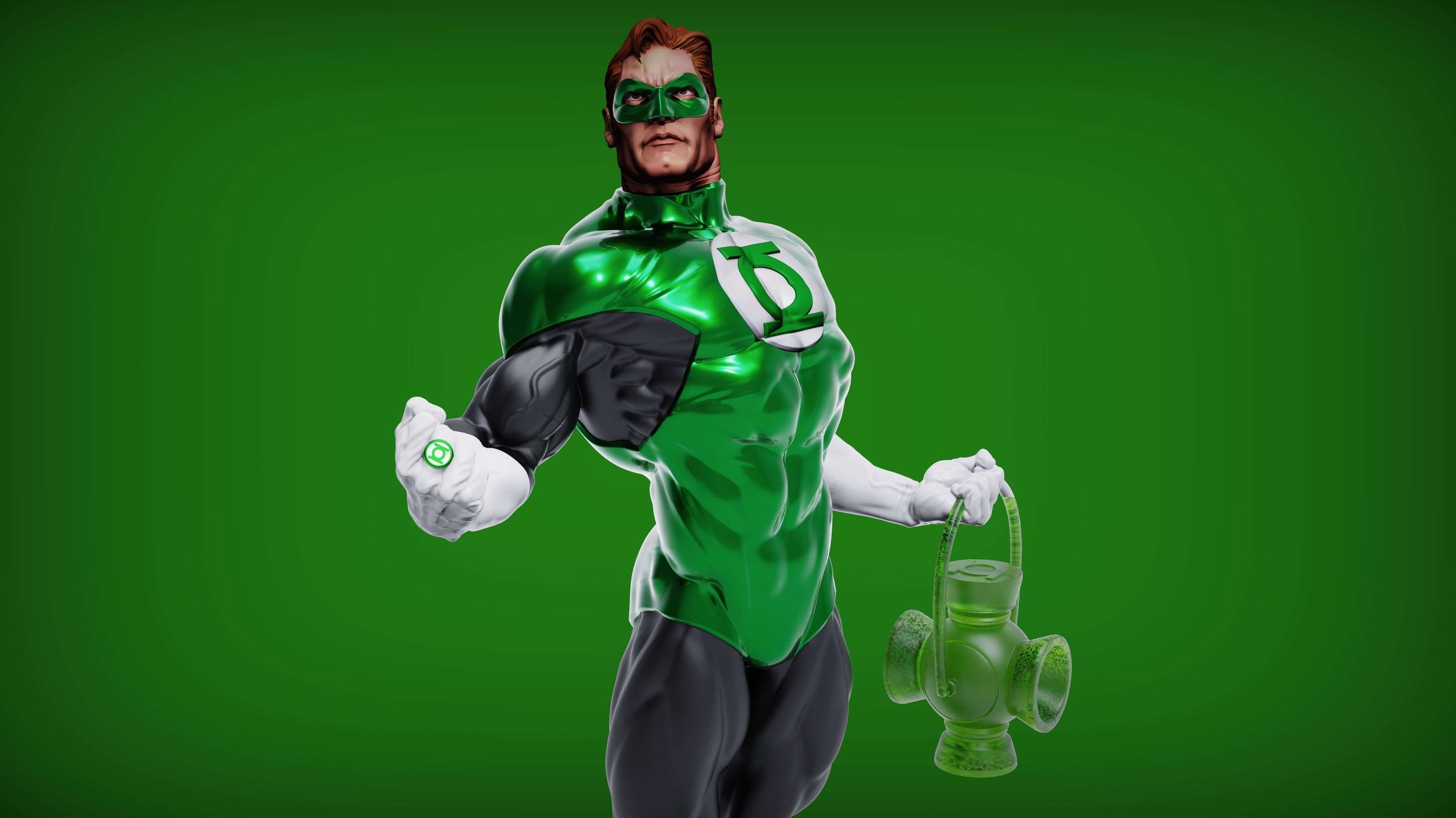 Green Lantern Hal Jordan 3D print model_1