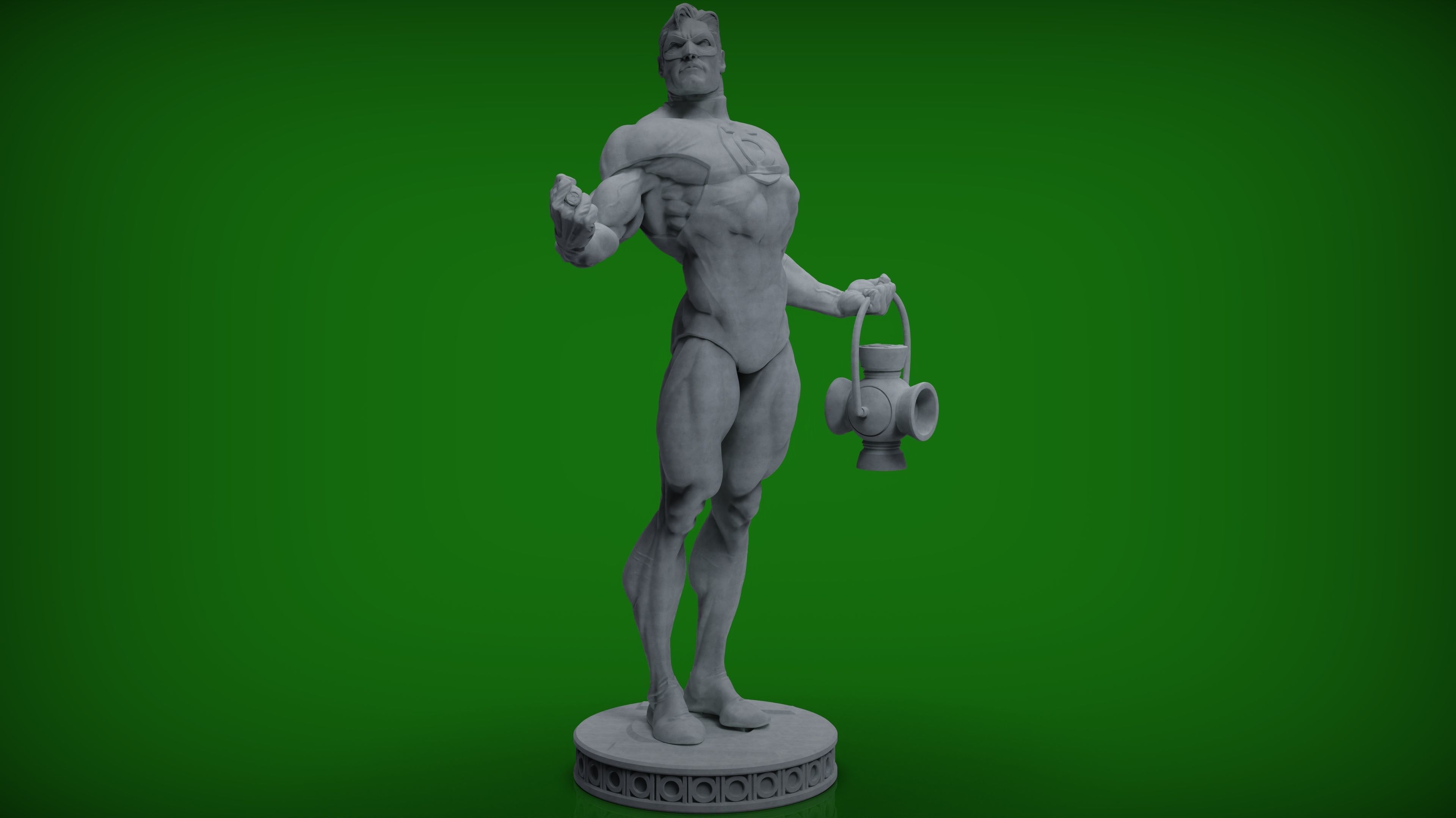 Green Lantern Hal Jordan 3D print model_4