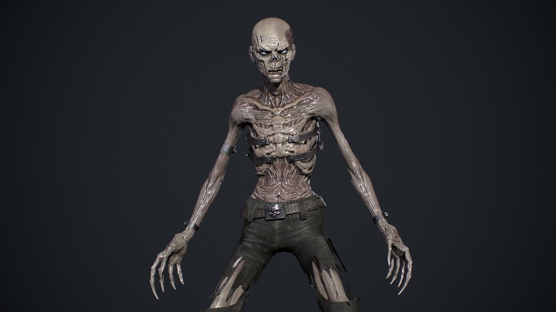 Evil Undead 6 Low-poly 3D model_8