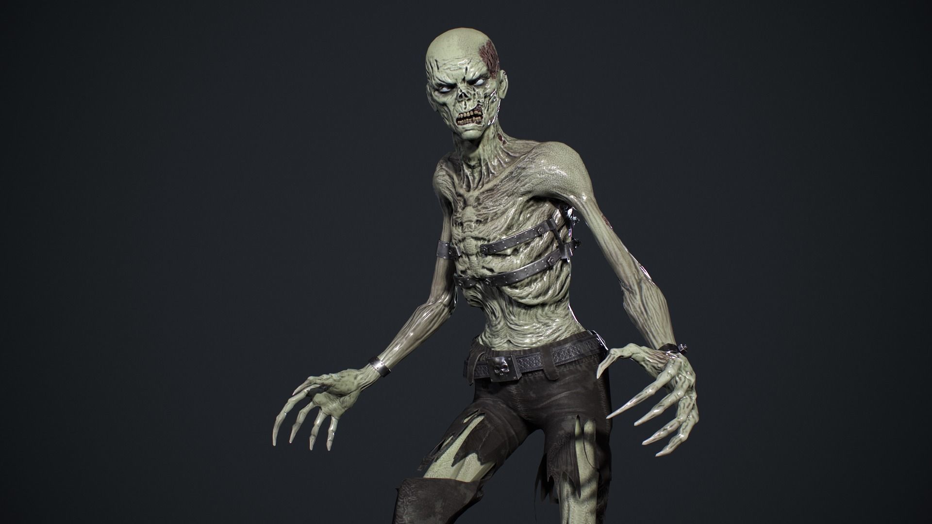 Evil Undead 6 Low-poly 3D model_13