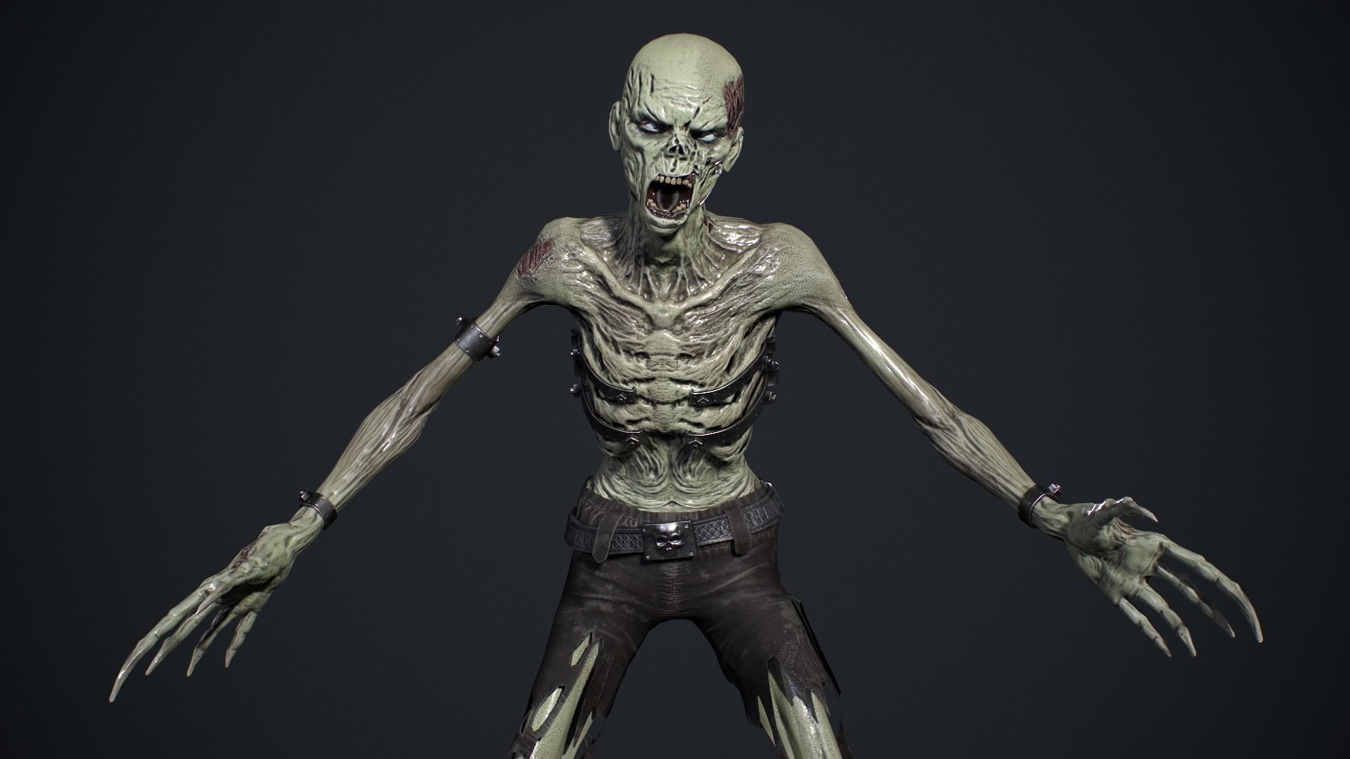 Evil Undead 6 Low-poly 3D model_10