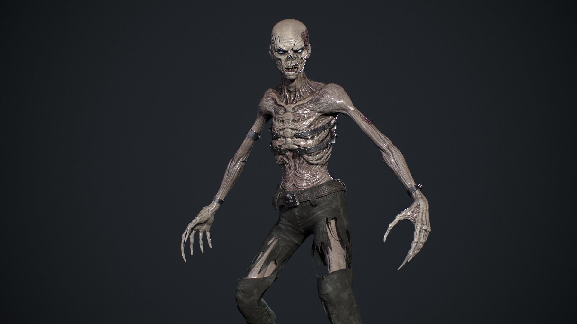 Evil Undead 6 Low-poly 3D model_15