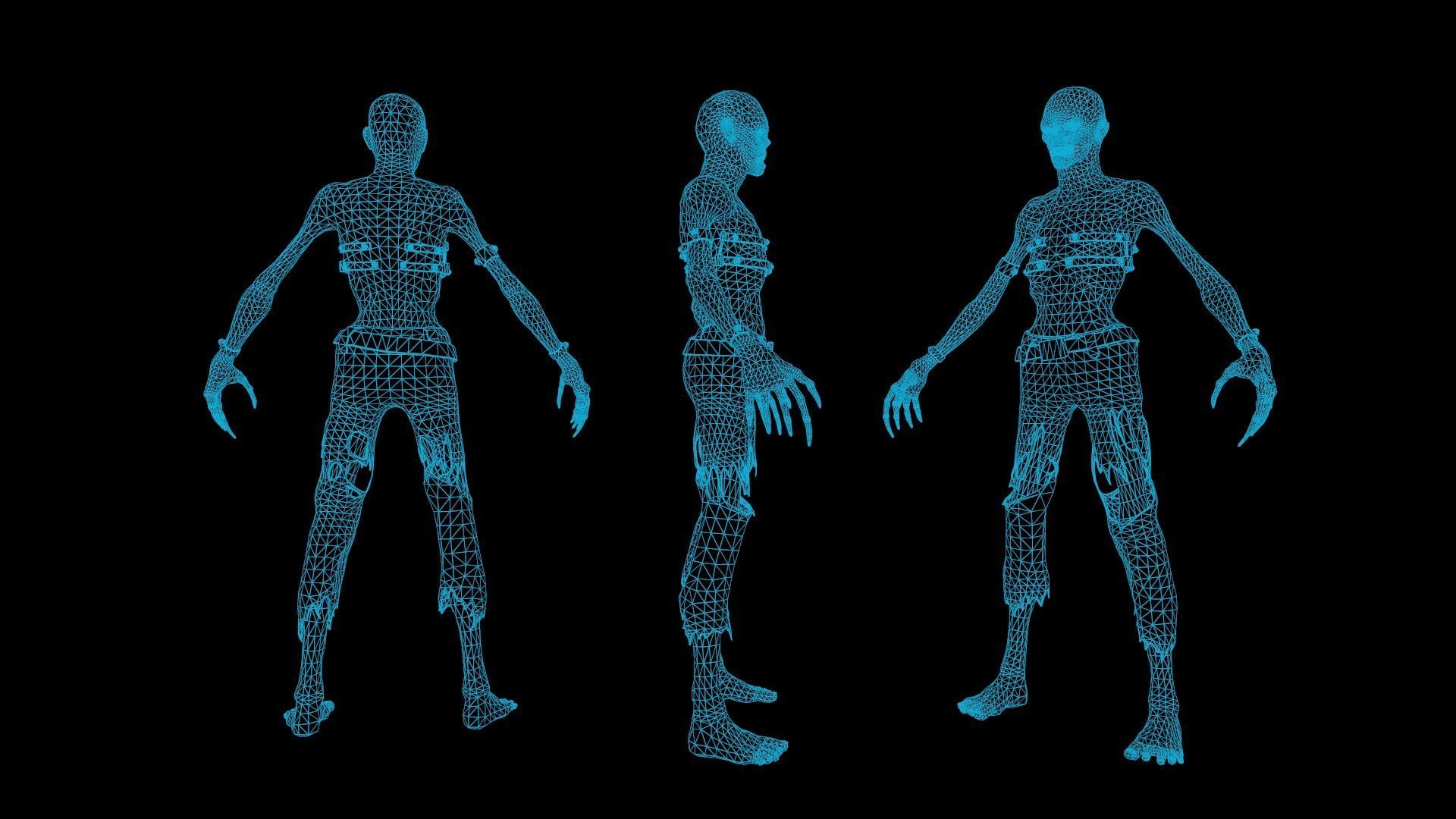 Evil Undead 6 Low-poly 3D model_7