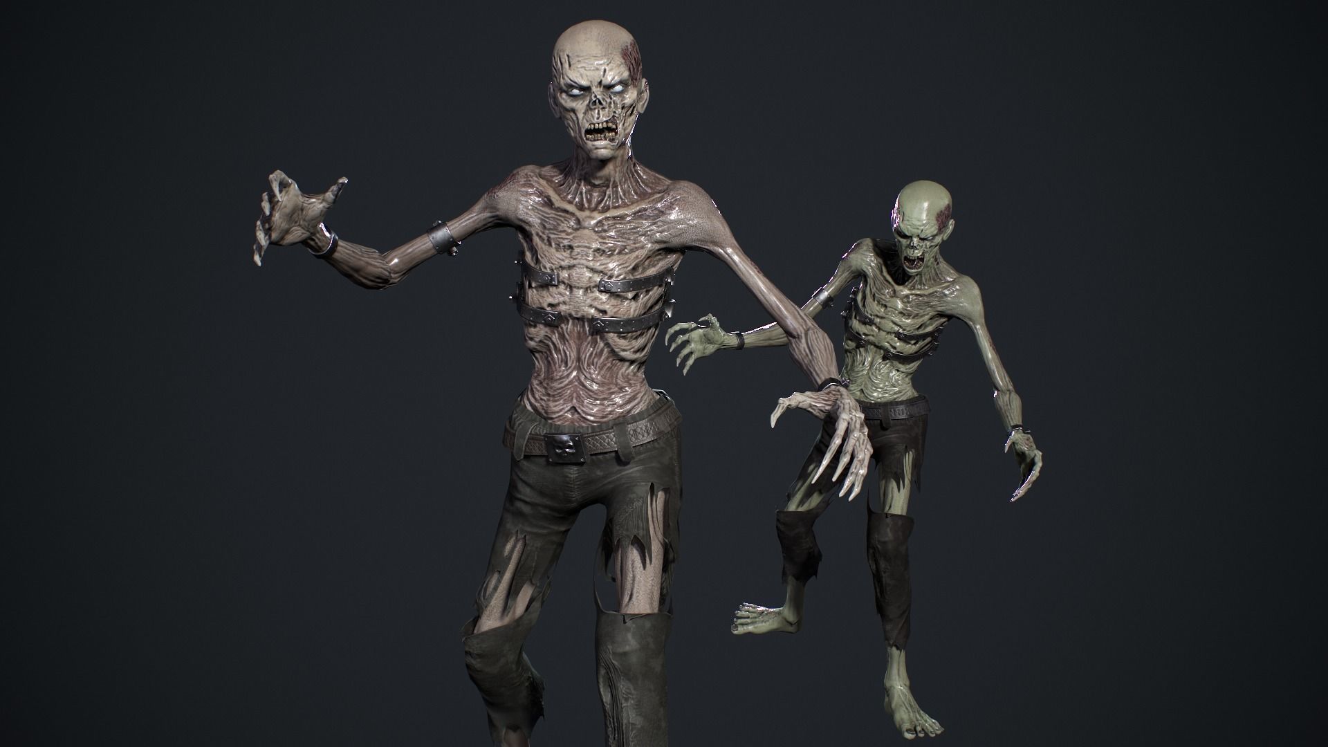 Evil Undead 6 Low-poly 3D model_4