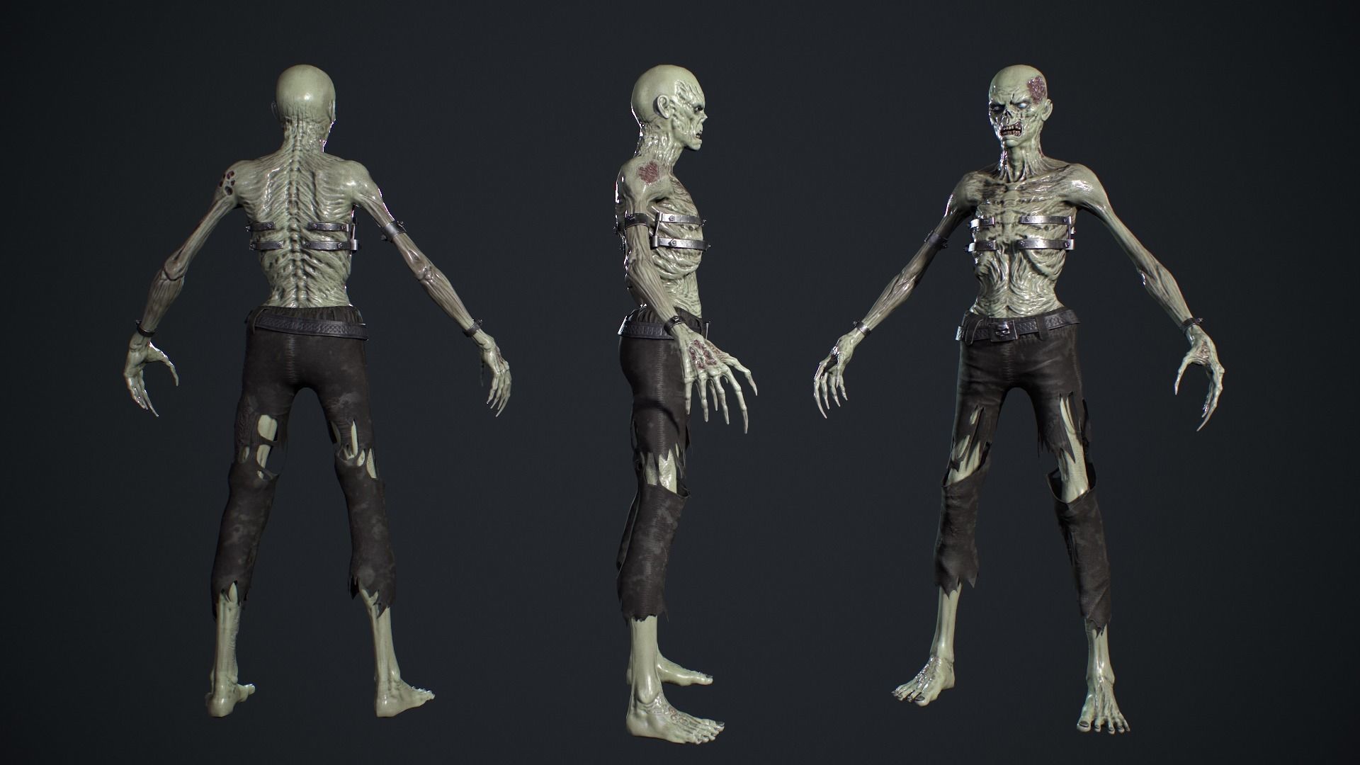 Evil Undead 6 Low-poly 3D model_5