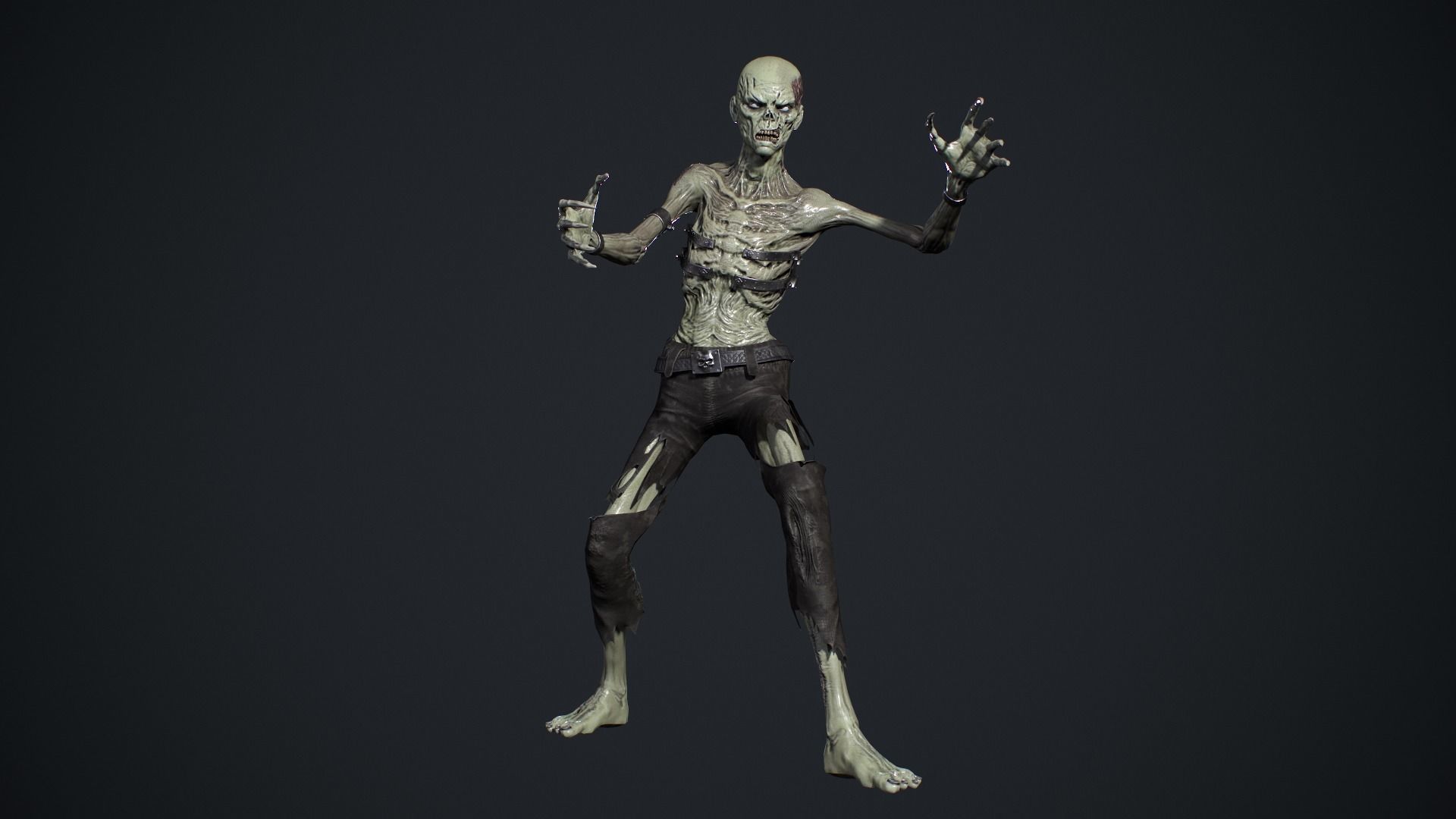 Evil Undead 6 Low-poly 3D model_11