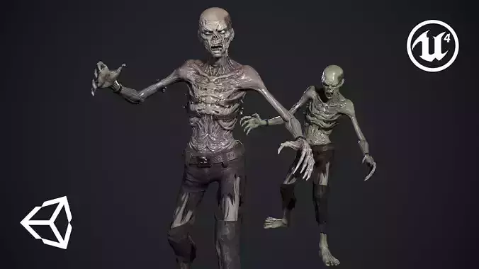 Evil Undead 6 Low-poly 3D model
