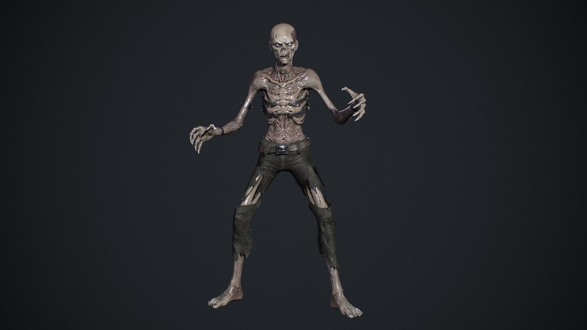 Evil Undead 6 Low-poly 3D model_14