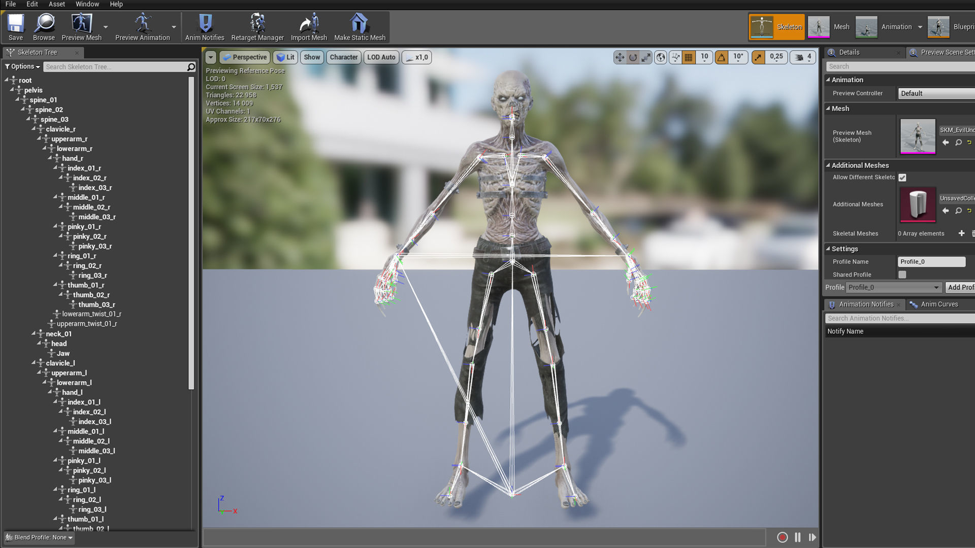 Evil Undead 6 Low-poly 3D model_22