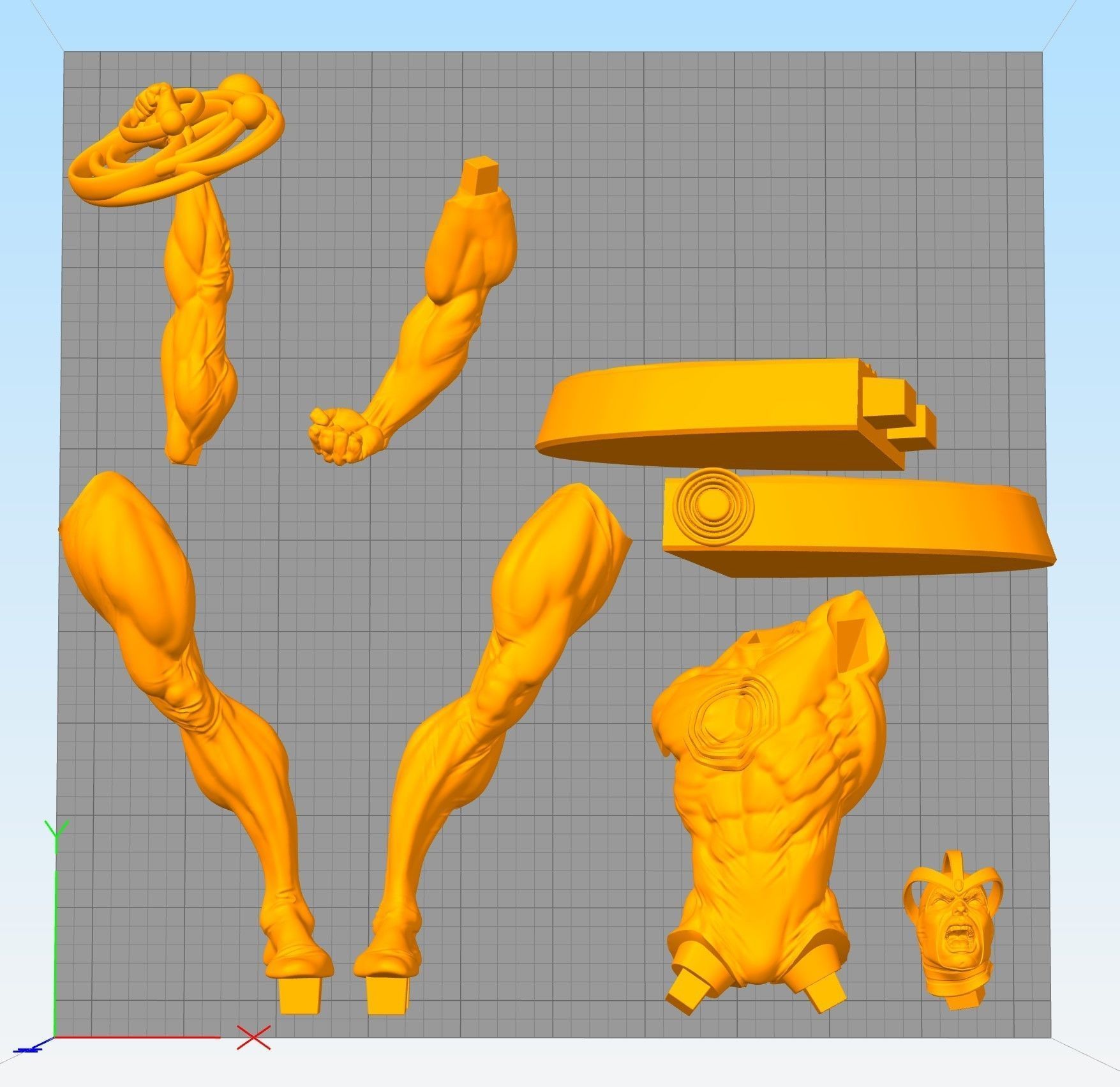 Havok phantom menace action figure 3D print model_10