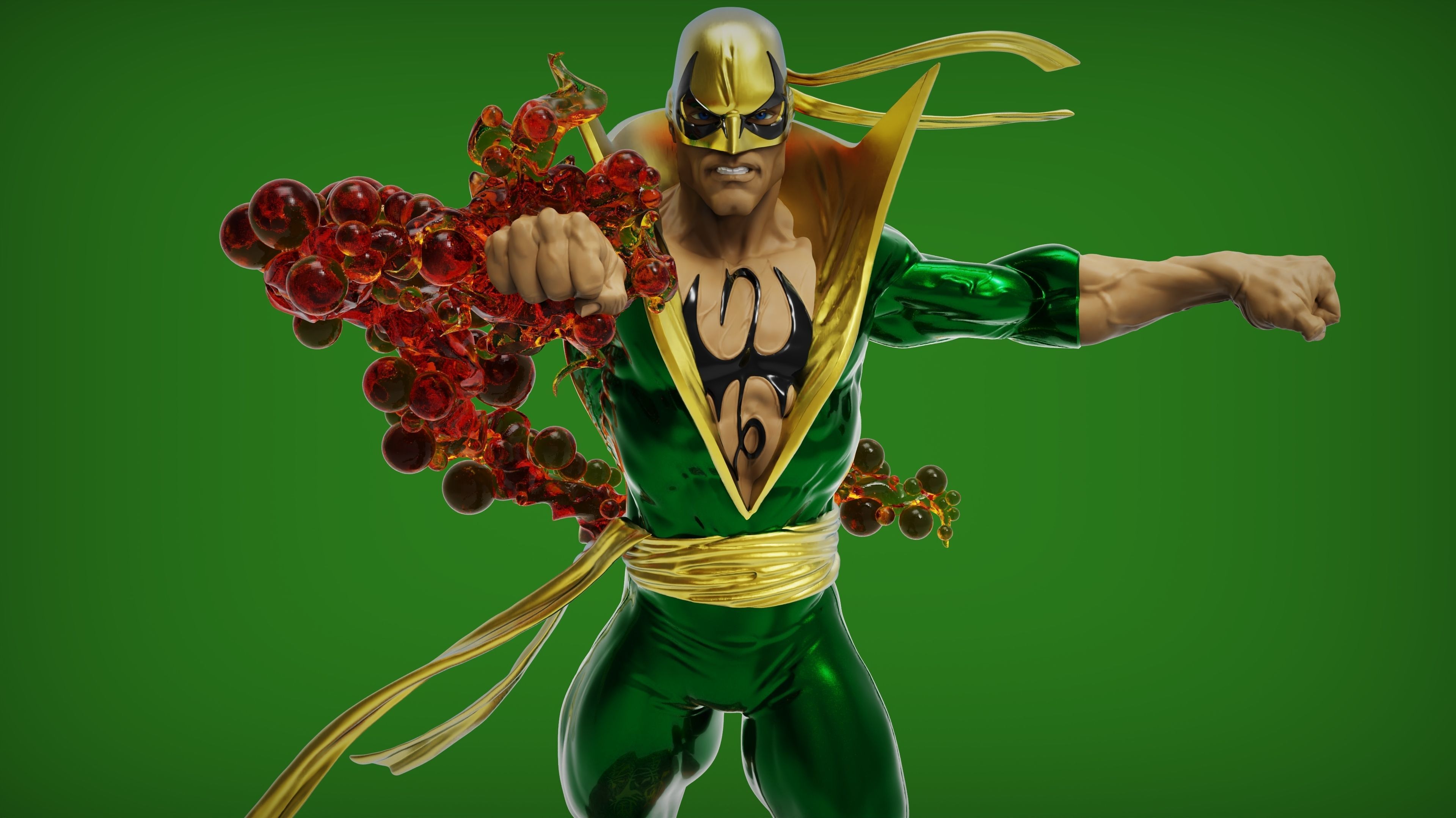 Iron Fist 3D print model_4