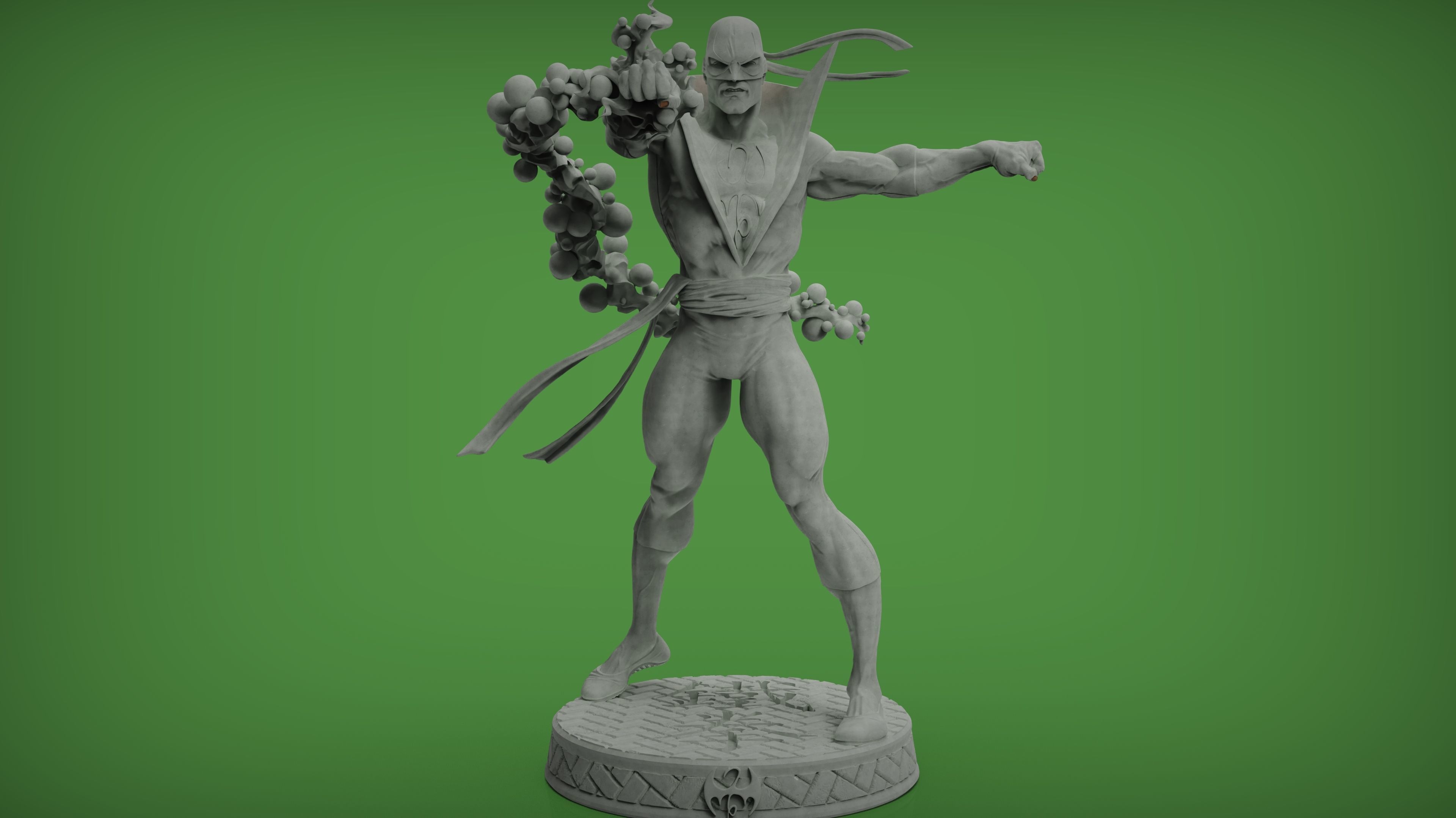 Iron Fist 3D print model_9