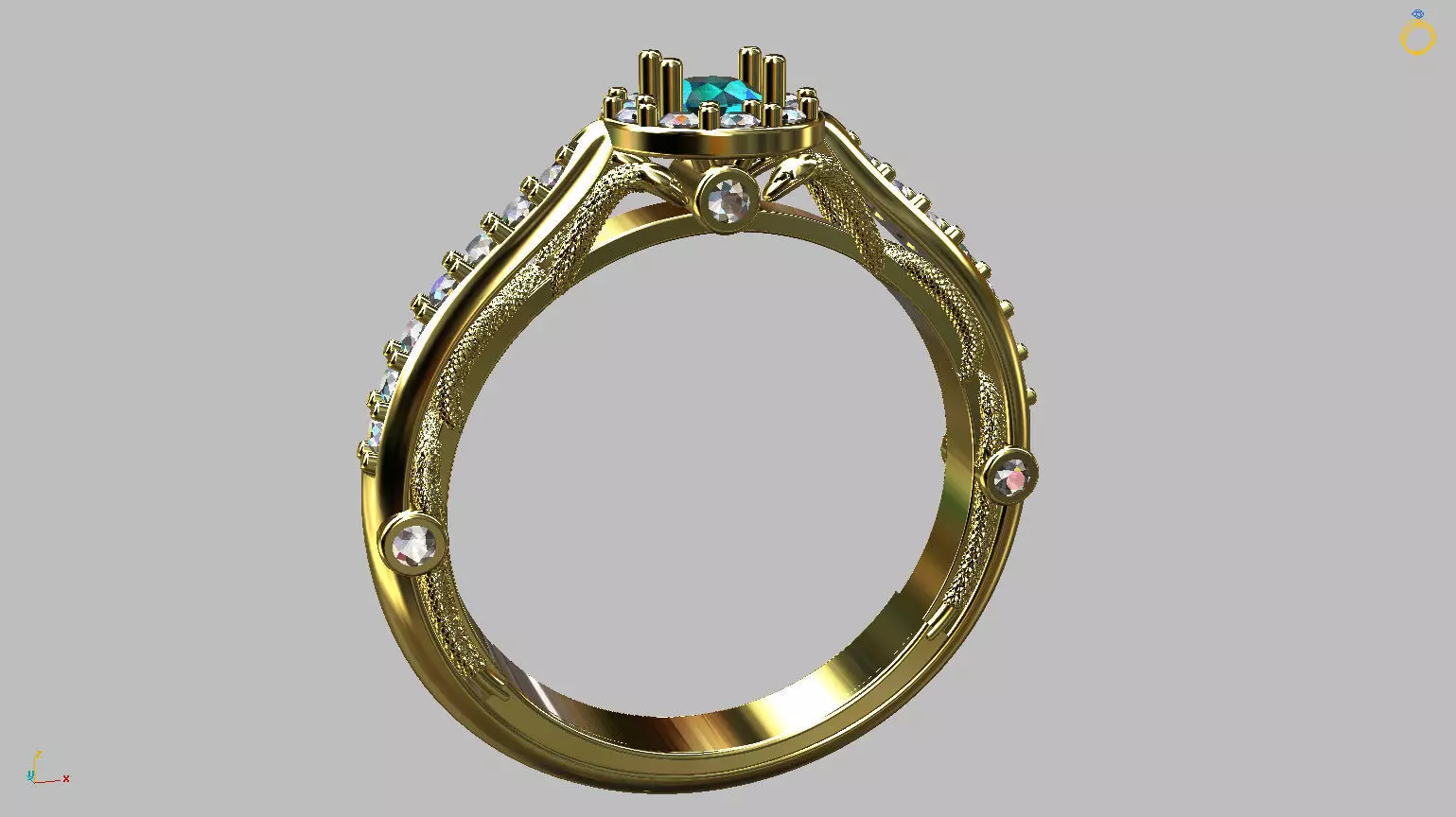 Medicine Graduation Ring 3D print model