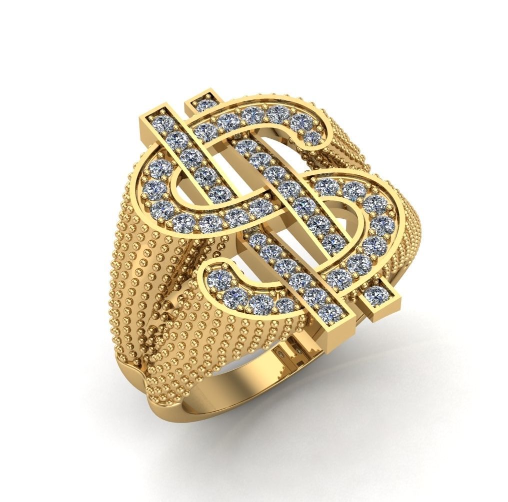 dollar ring size 4 3D print model_15