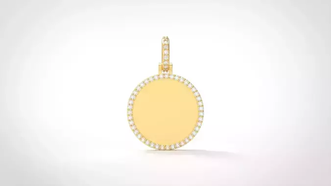 Model 1037 Memory Picture Frame Pendant Diamond 1 Quarter Inches 3D print model