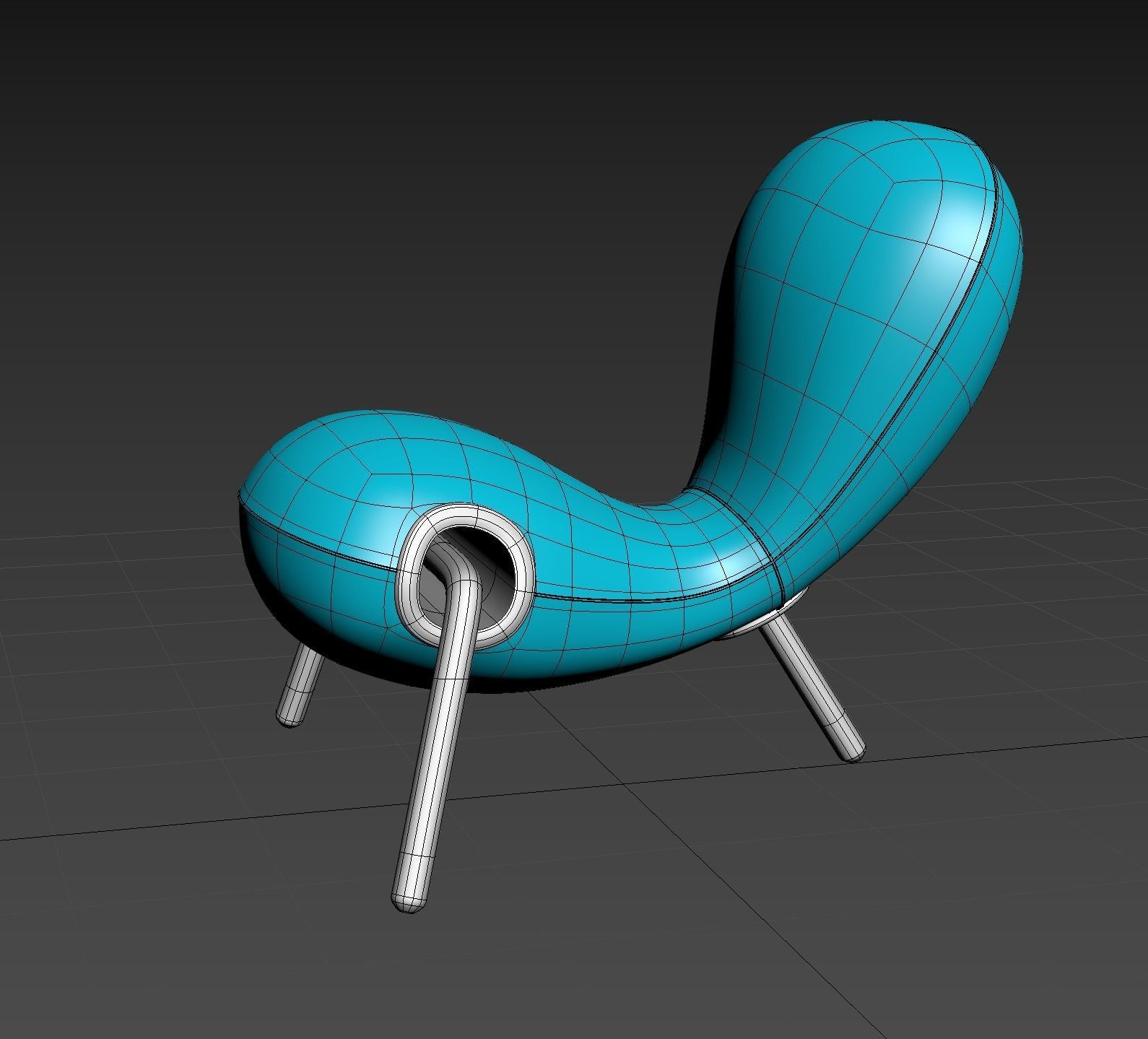 Embryo chair 3D model_2