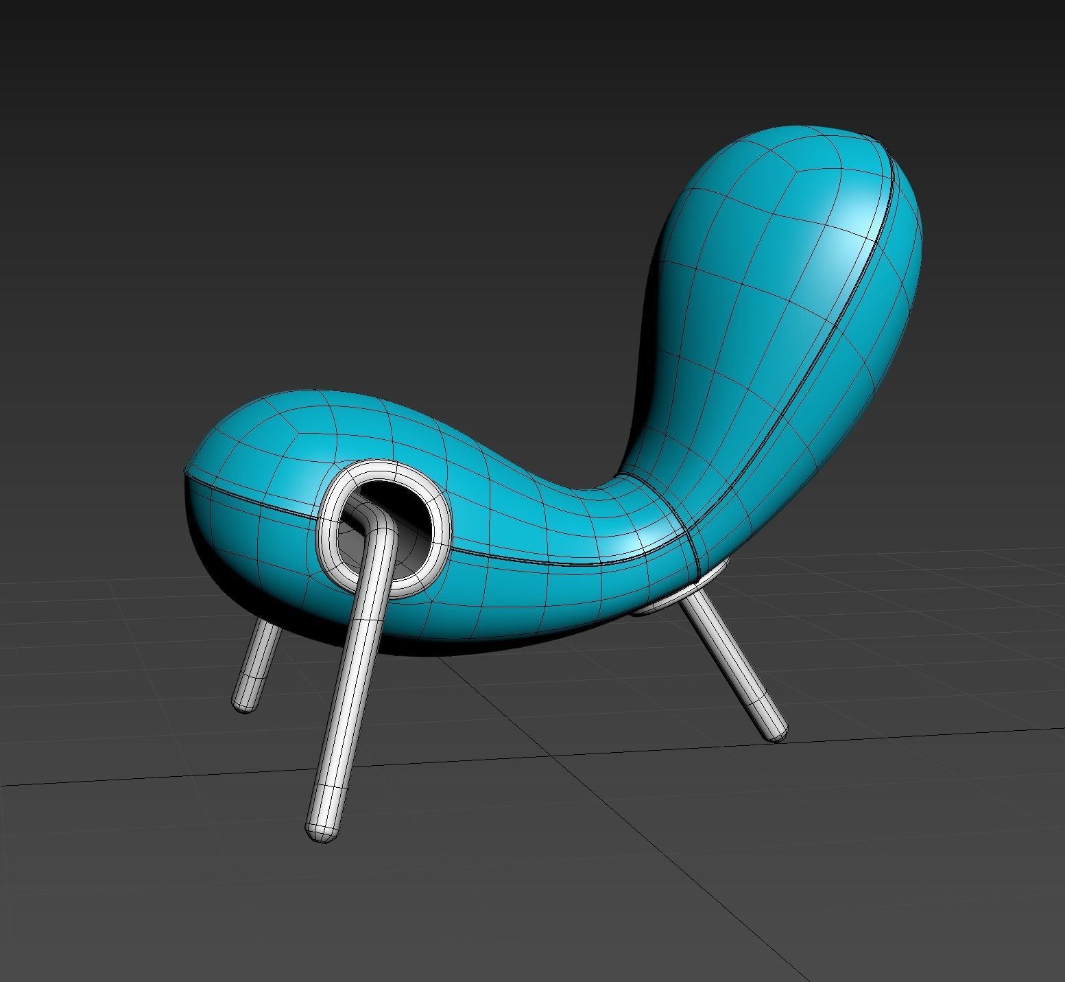 Embryo chair 3D model_6