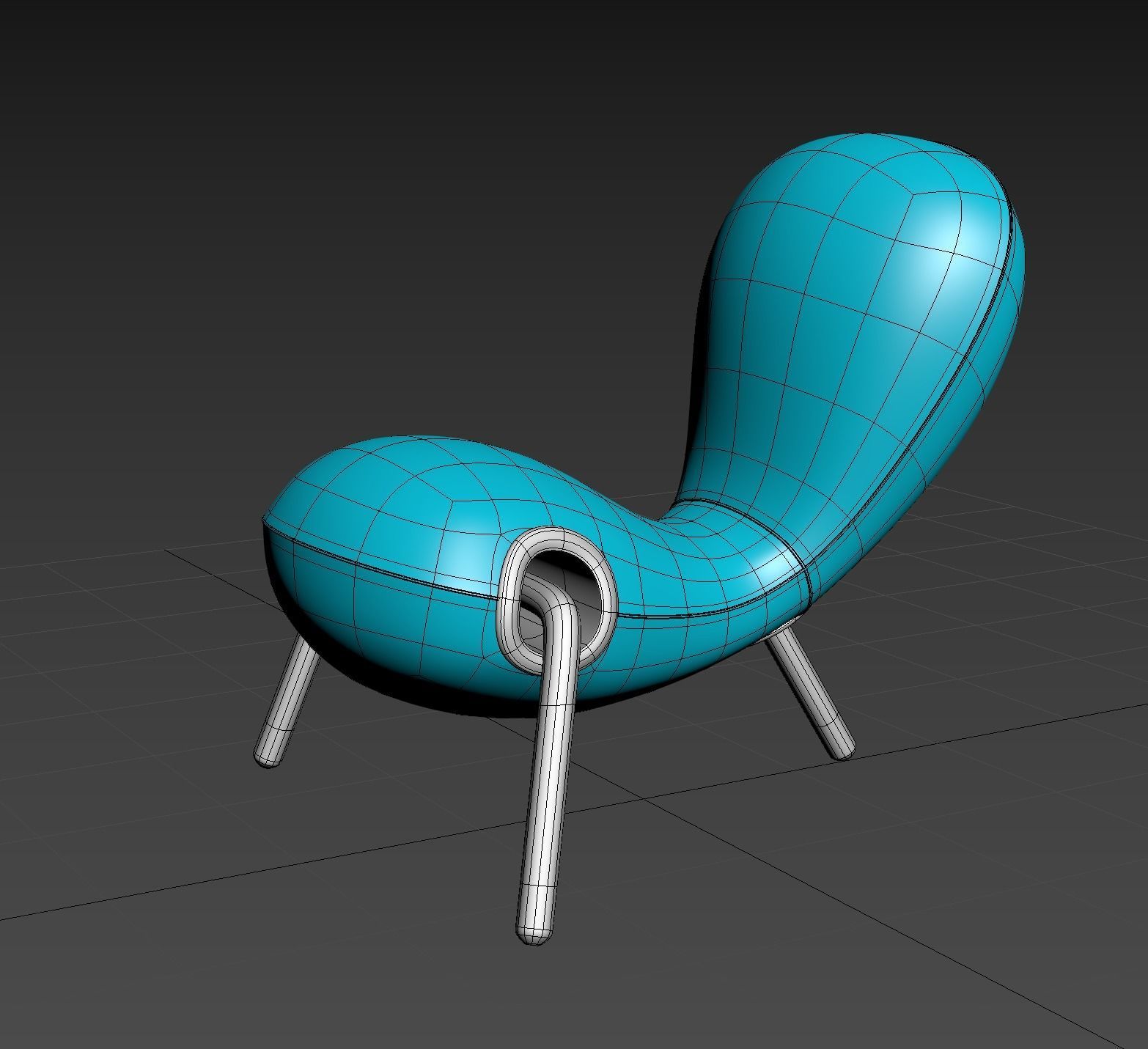Embryo chair 3D model_4
