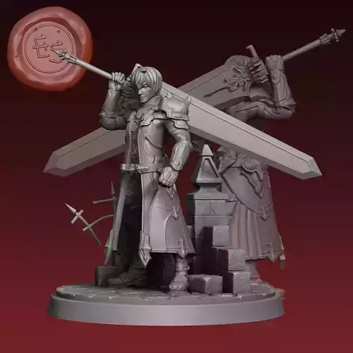 Warrior of Darkness - FFXIV - 32mm Miniature