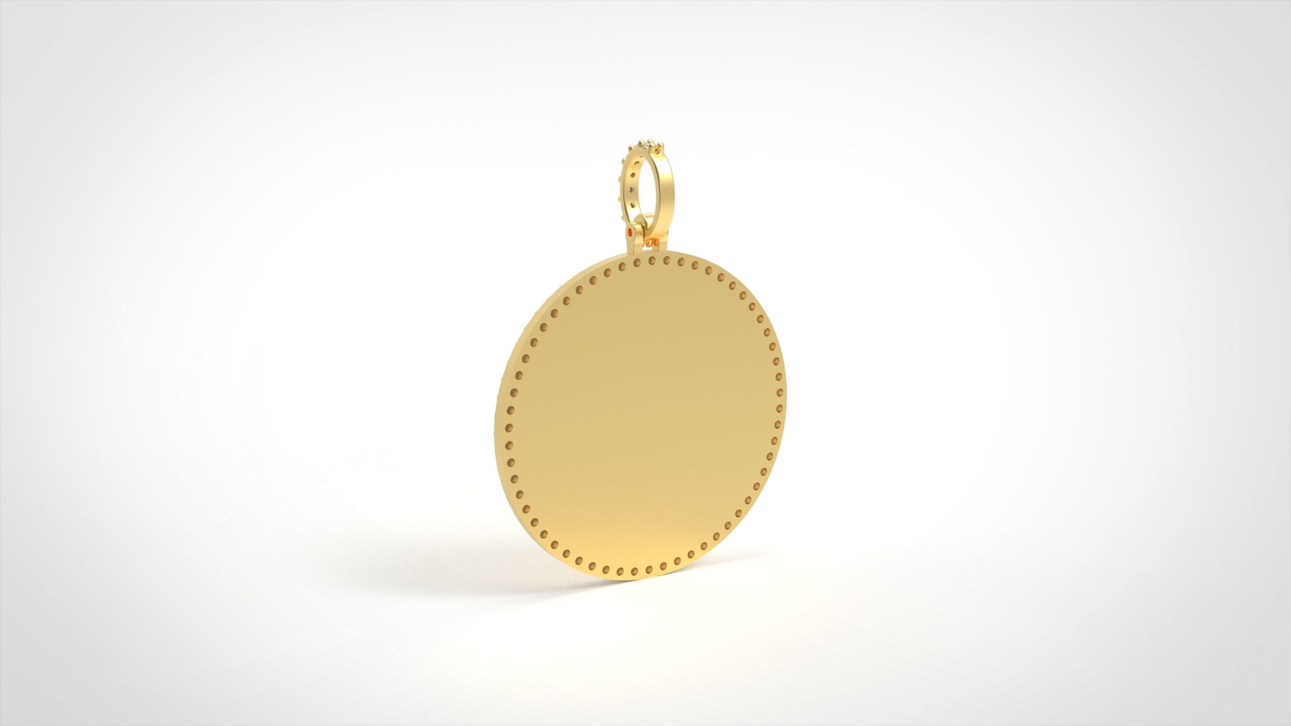 Model 1039 Memory Picture Frame Pendant 37 mm and a Half  3D print model_1