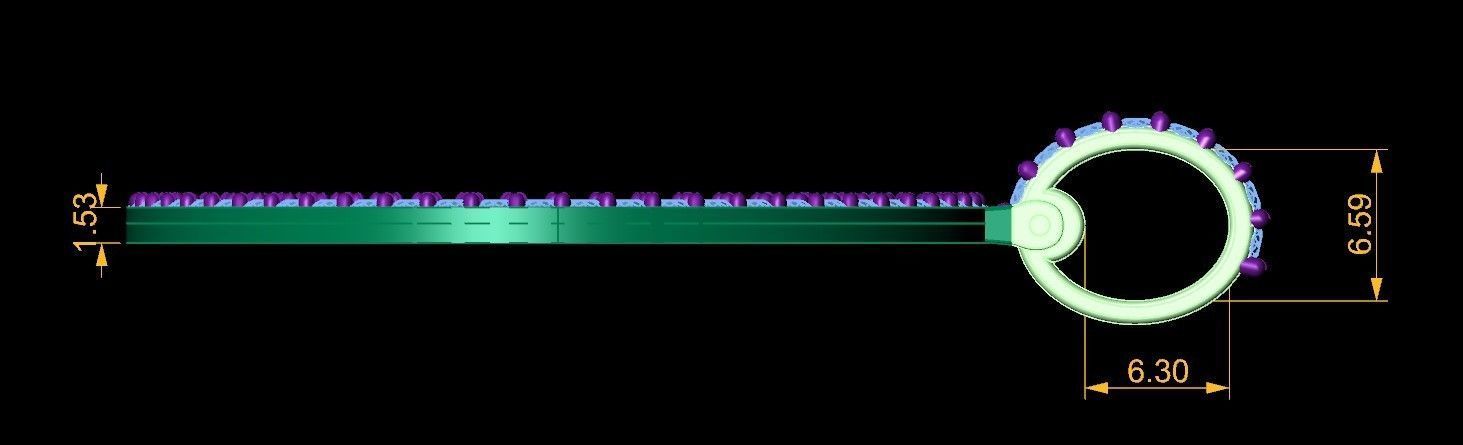 Model 1039 Memory Picture Frame Pendant 37 mm and a Half  3D print model_10