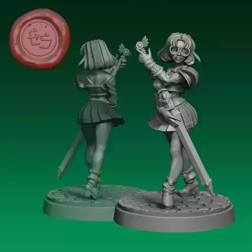 Fuu Hououji - Magic Knight Rayearth - 32mm Miniature