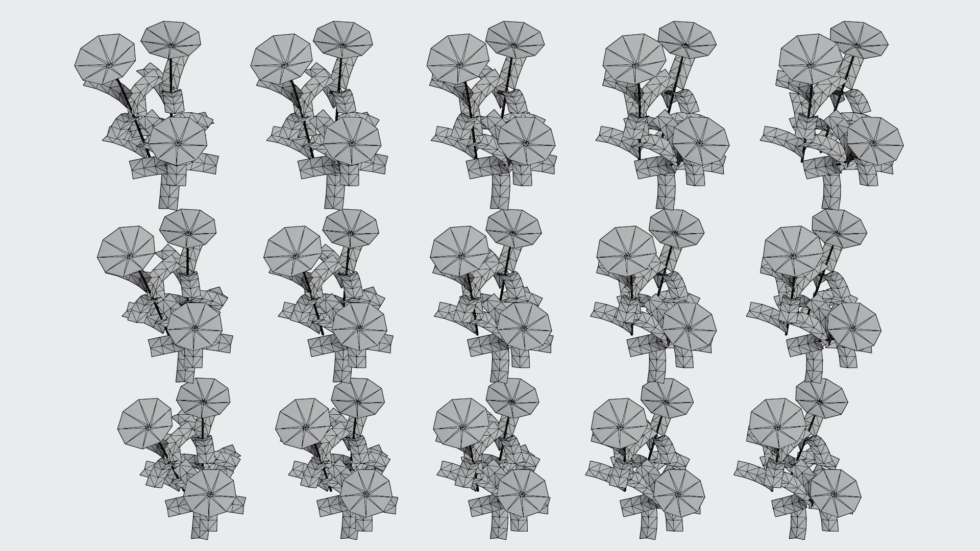 Flowering Plants Collection Low-poly 3D model_20