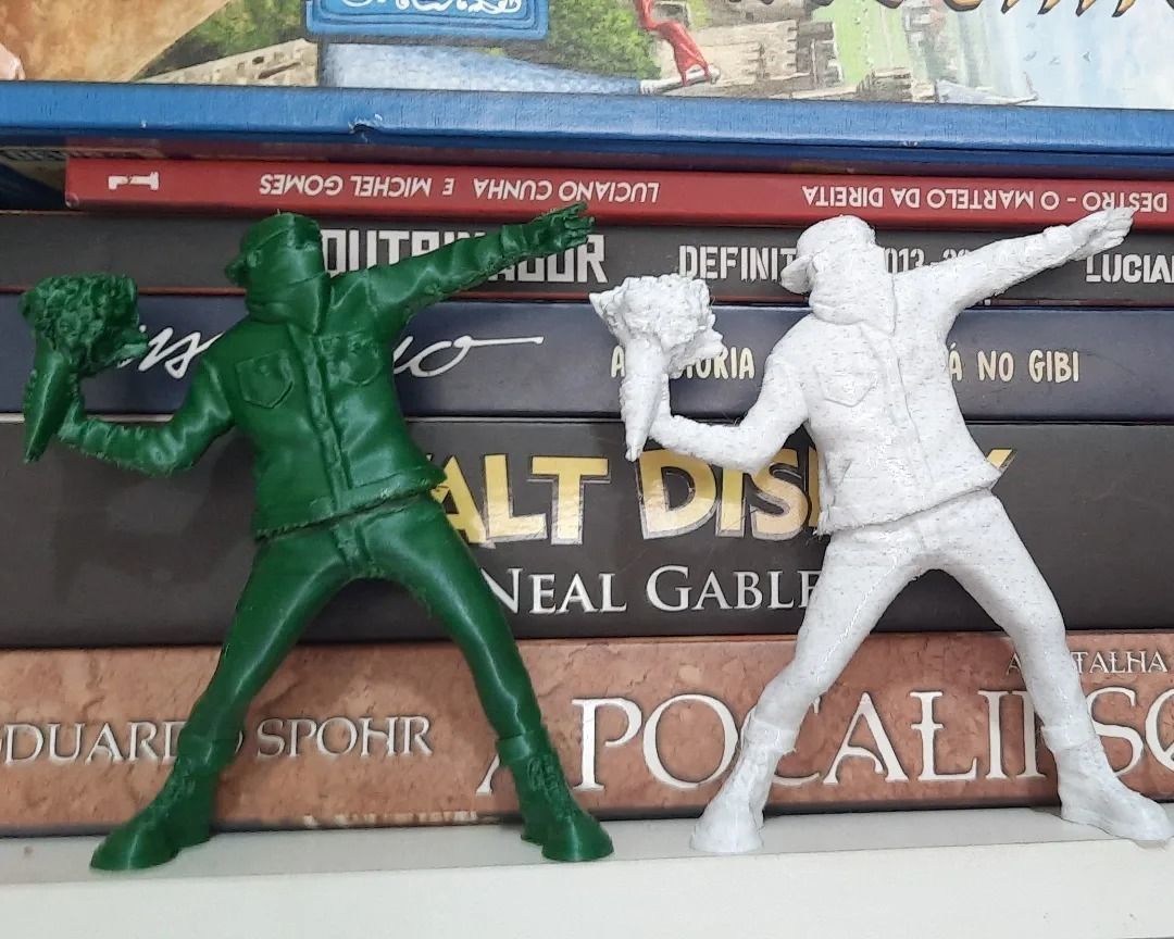 BOMBERMAN BANKSY POP ART STREET ART GRAFITTI  3D print model_2