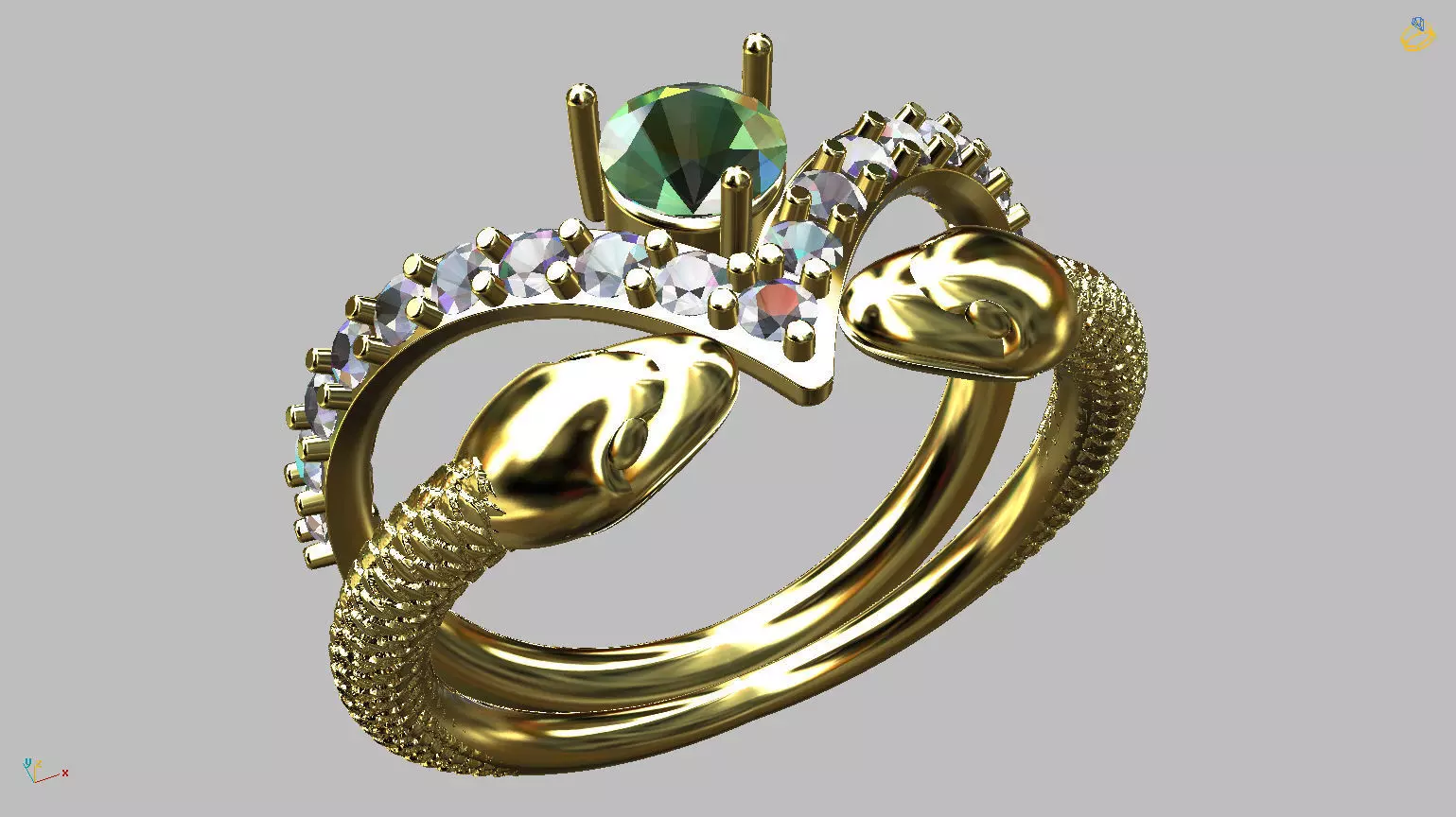 Medicine Graduation Ring 3D print model