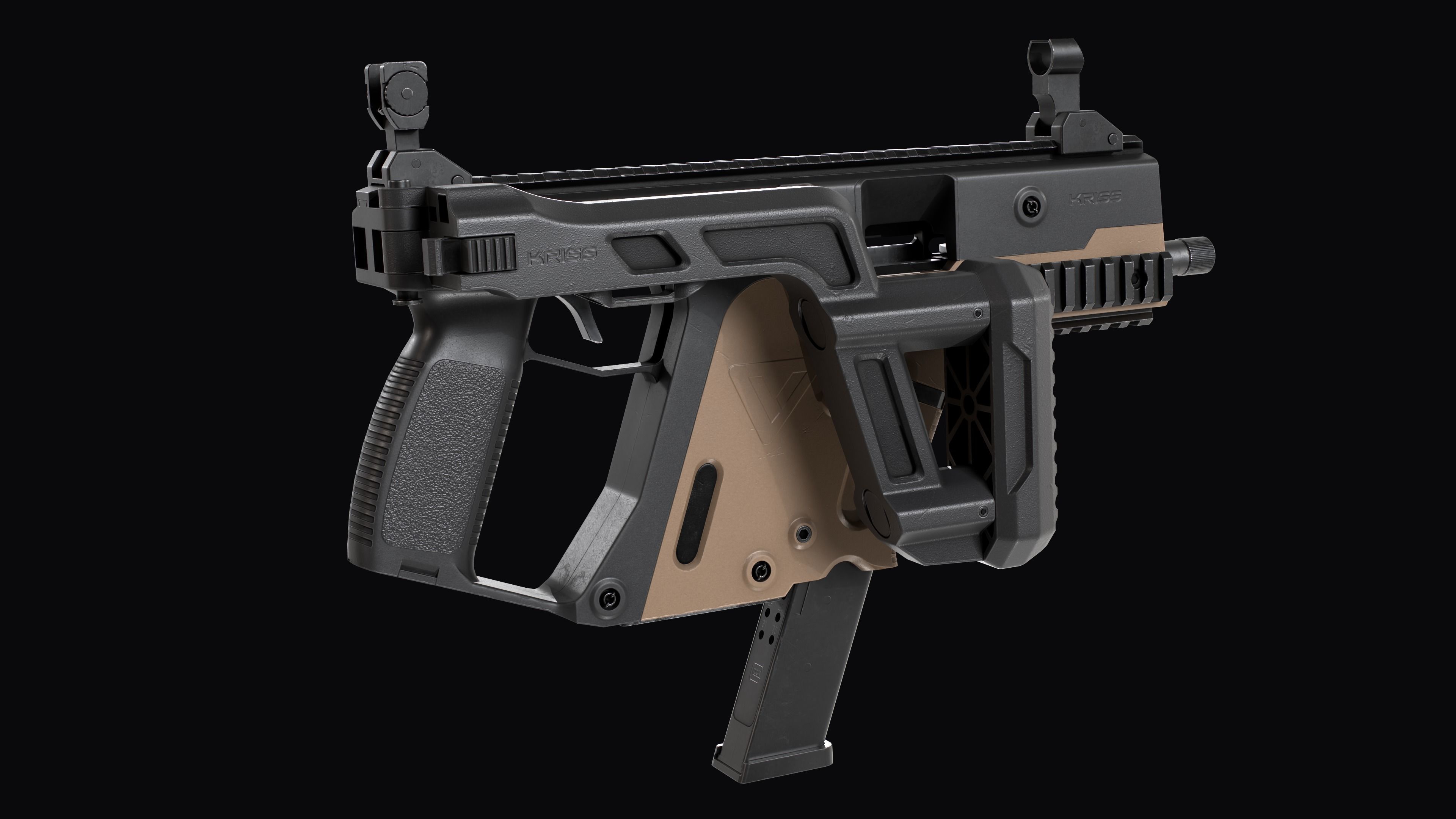 Modular SMG  Kriss Vector gen2 Low-poly 3D model_23