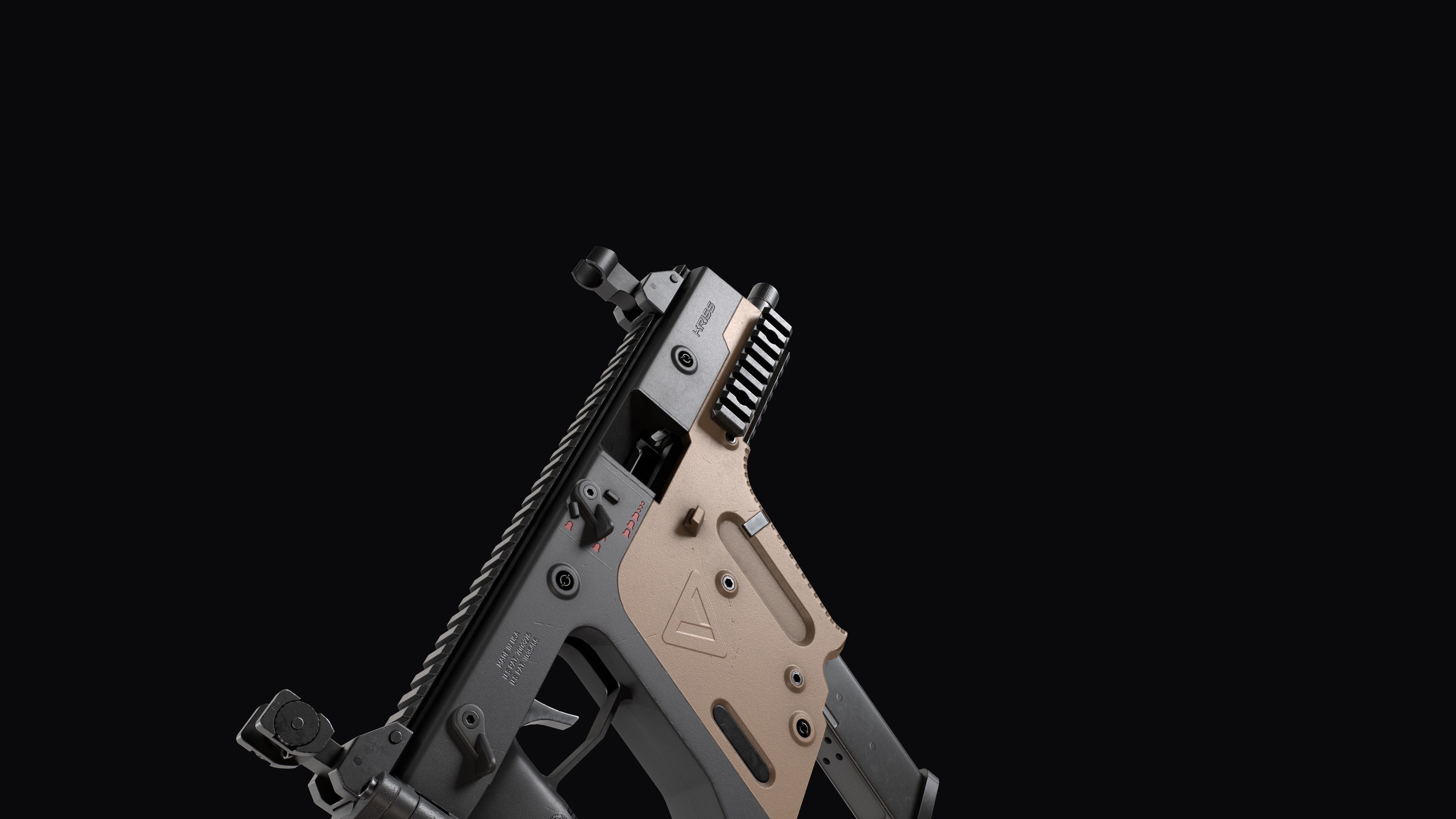 Modular SMG  Kriss Vector gen2 Low-poly 3D model_30