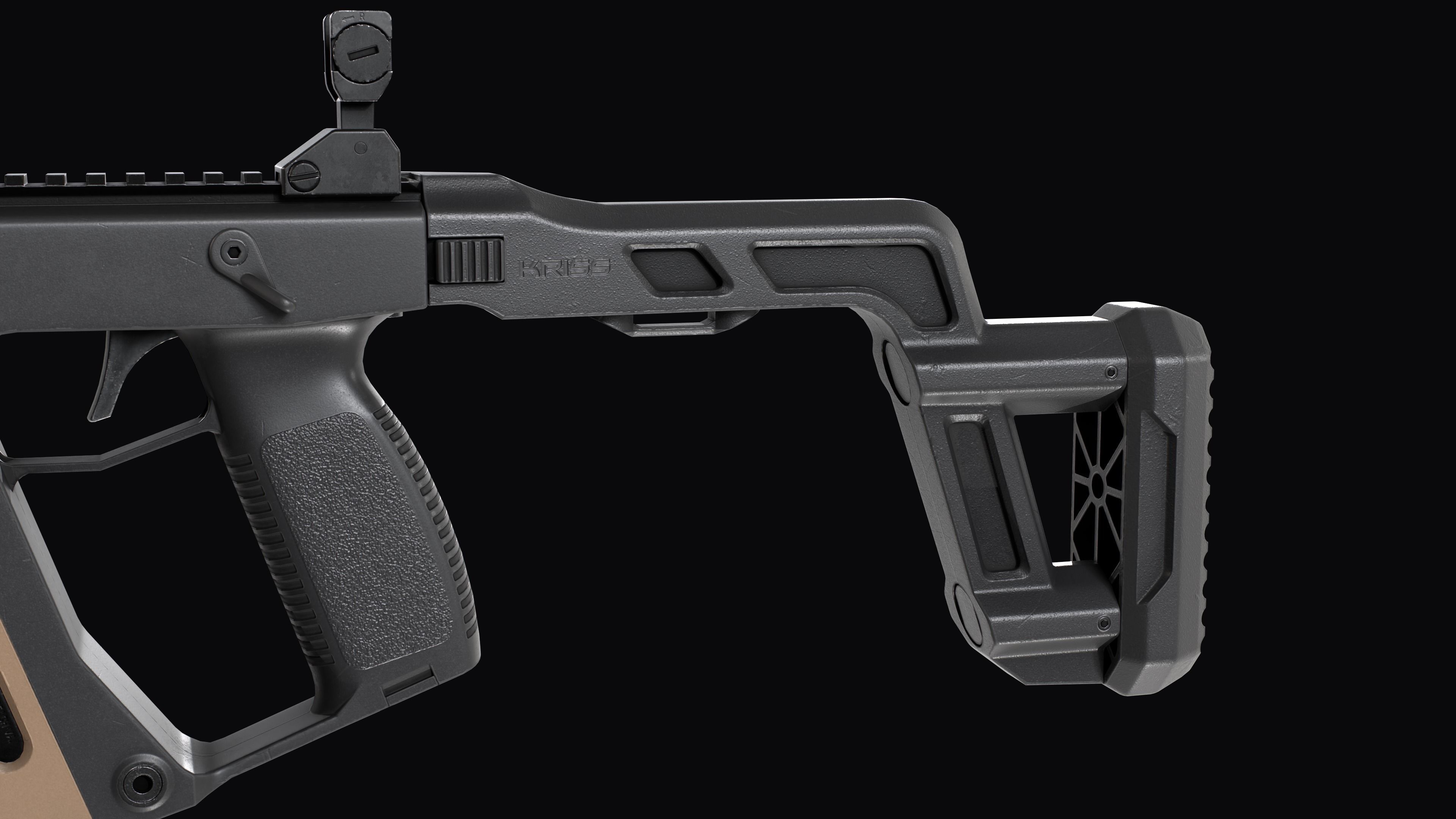 Modular SMG  Kriss Vector gen2 Low-poly 3D model_24