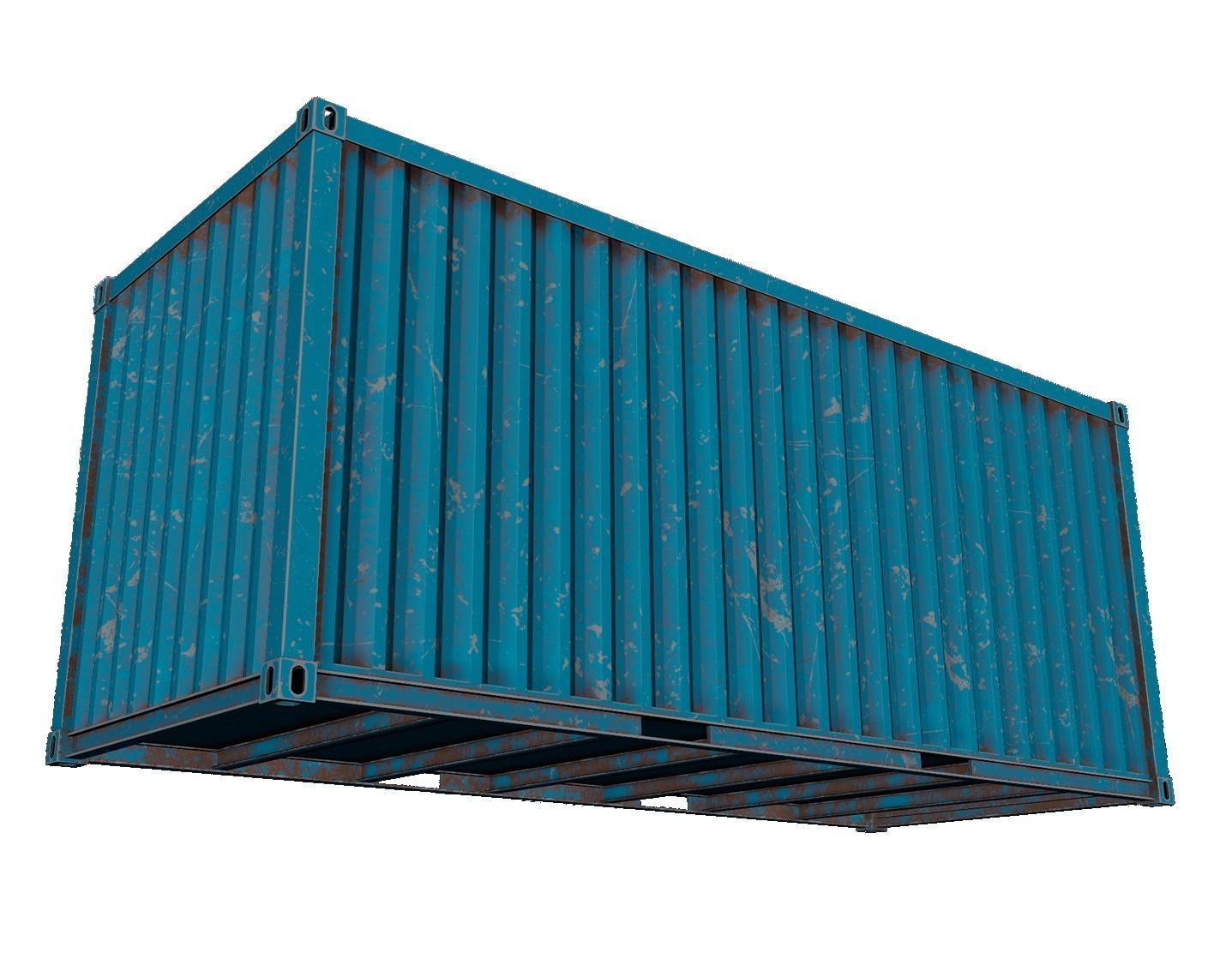 High Detail Shipping Cointainer 3D Model - Real scale 3D model_6