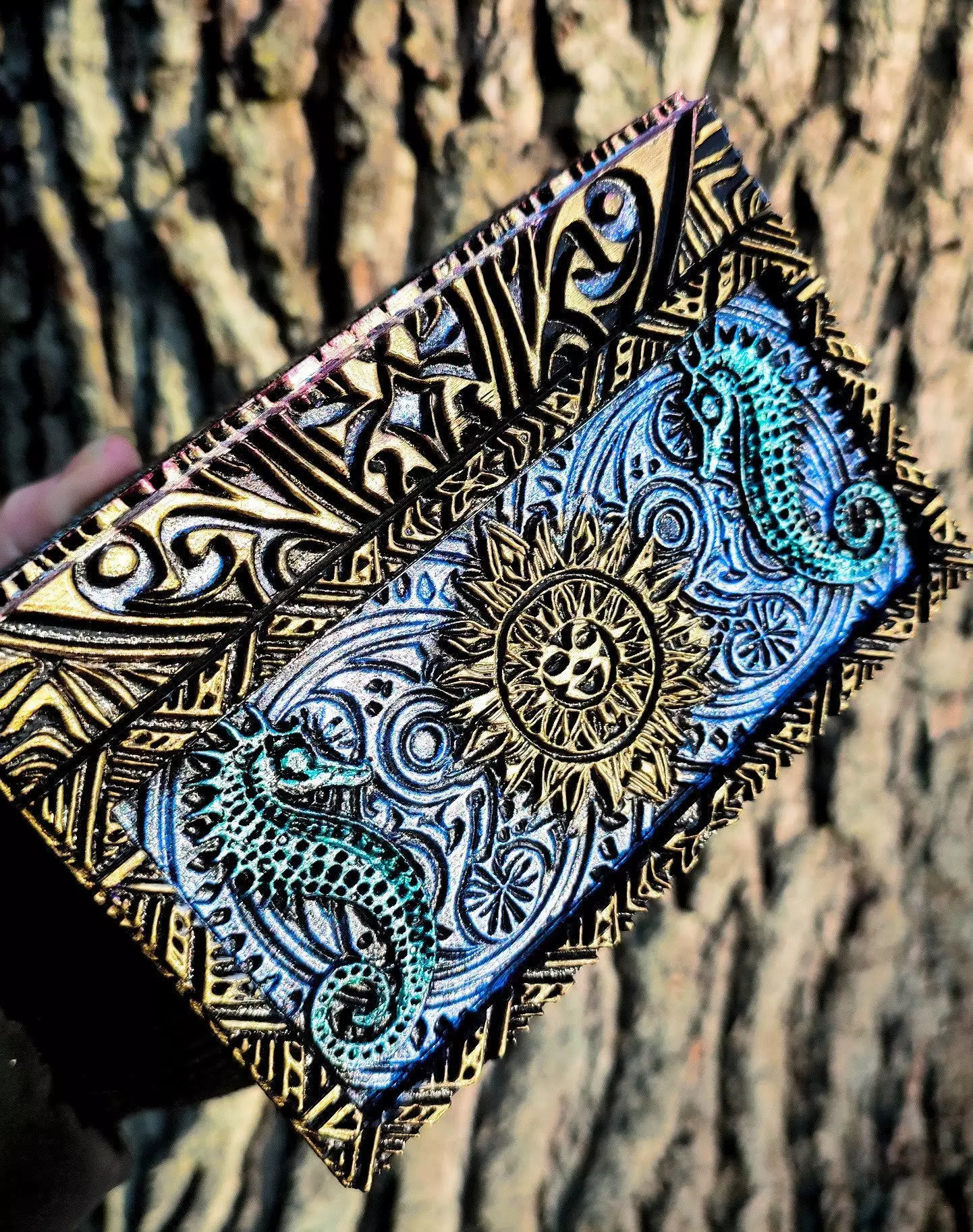 TAROT ORNAMENT SUN STORAGE GIFT BOX 3D print model