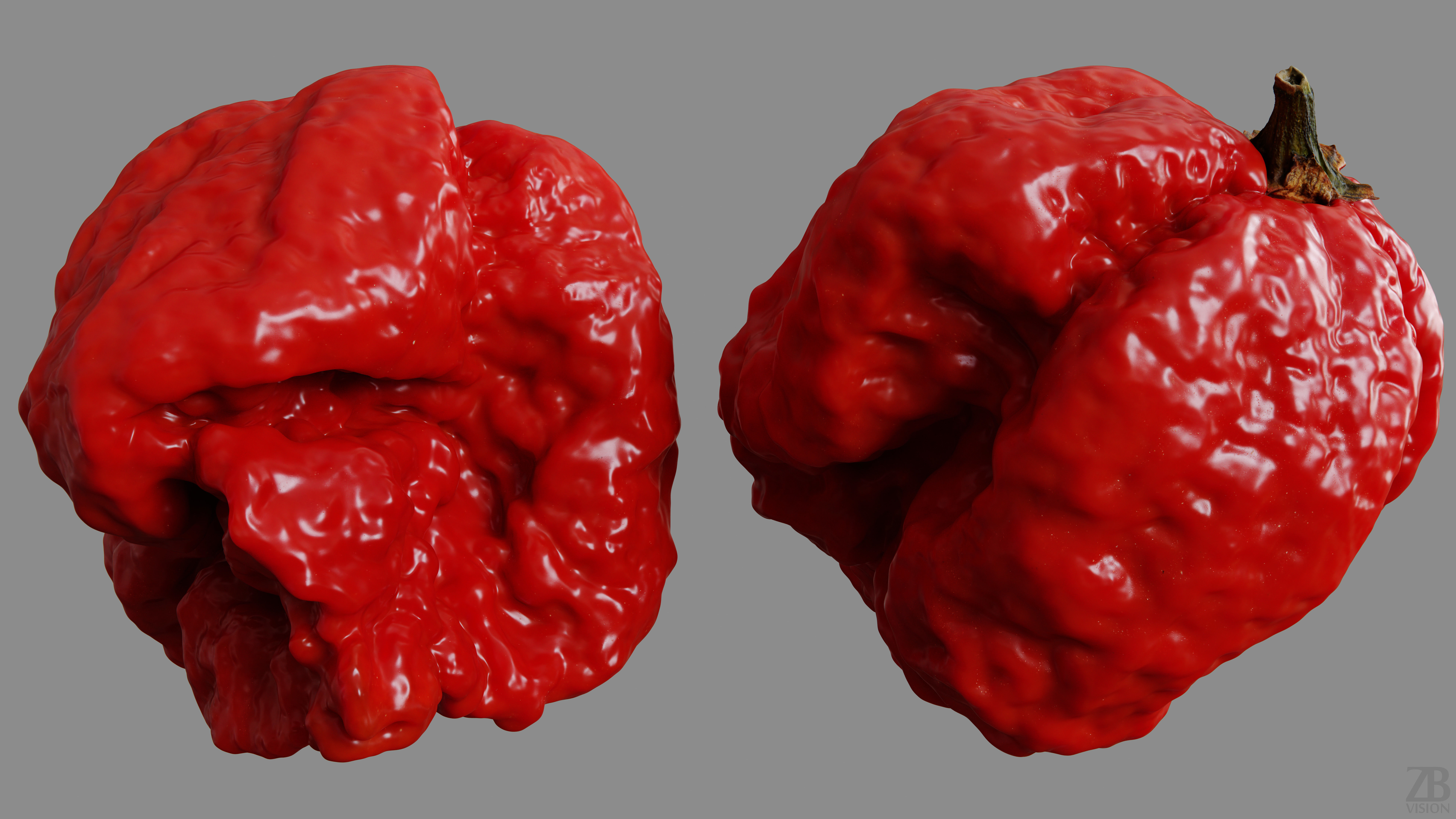 Carolina Reaper 3D model_9