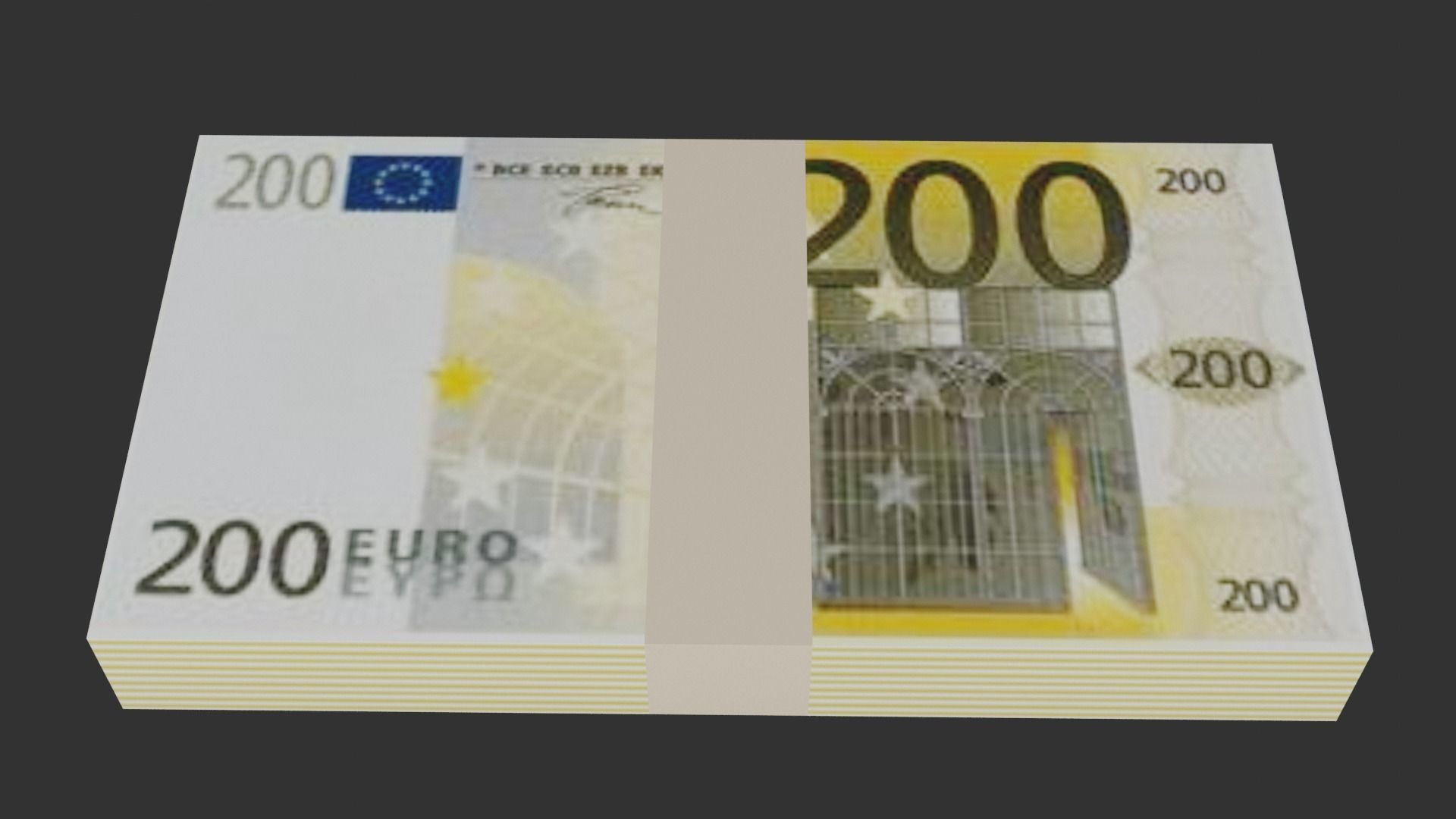 Euro Pack Low-poly 3D model_13