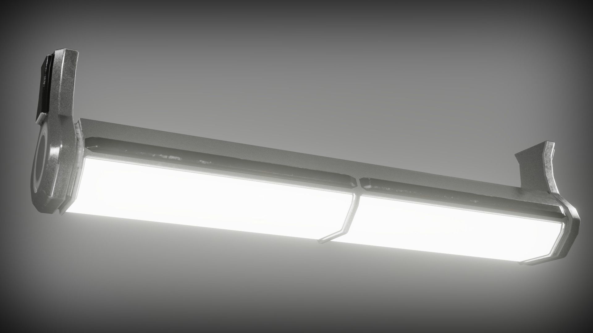 Sci-fi lights Low-poly 3D model_9