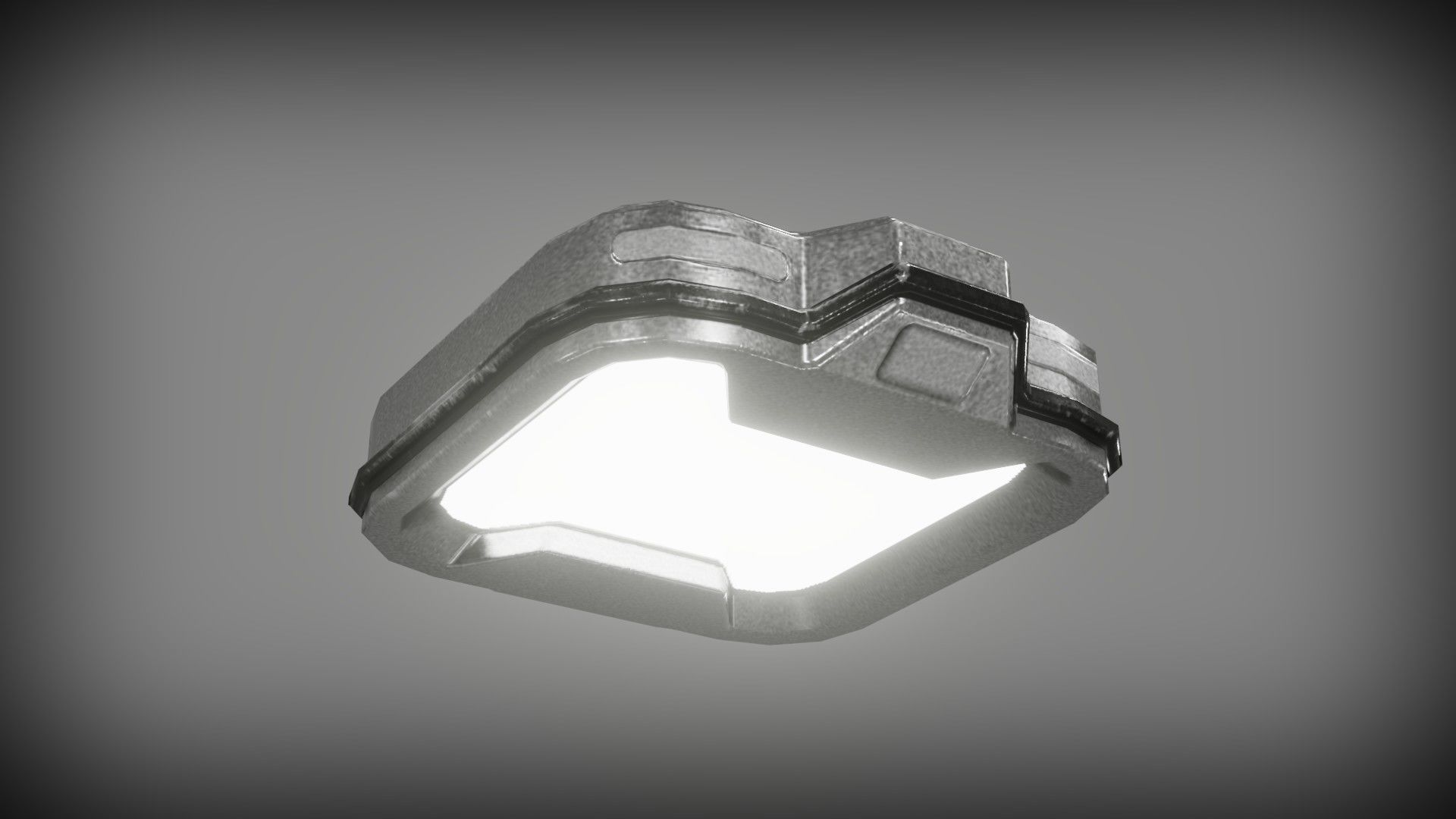 Sci-fi lights Low-poly 3D model_13