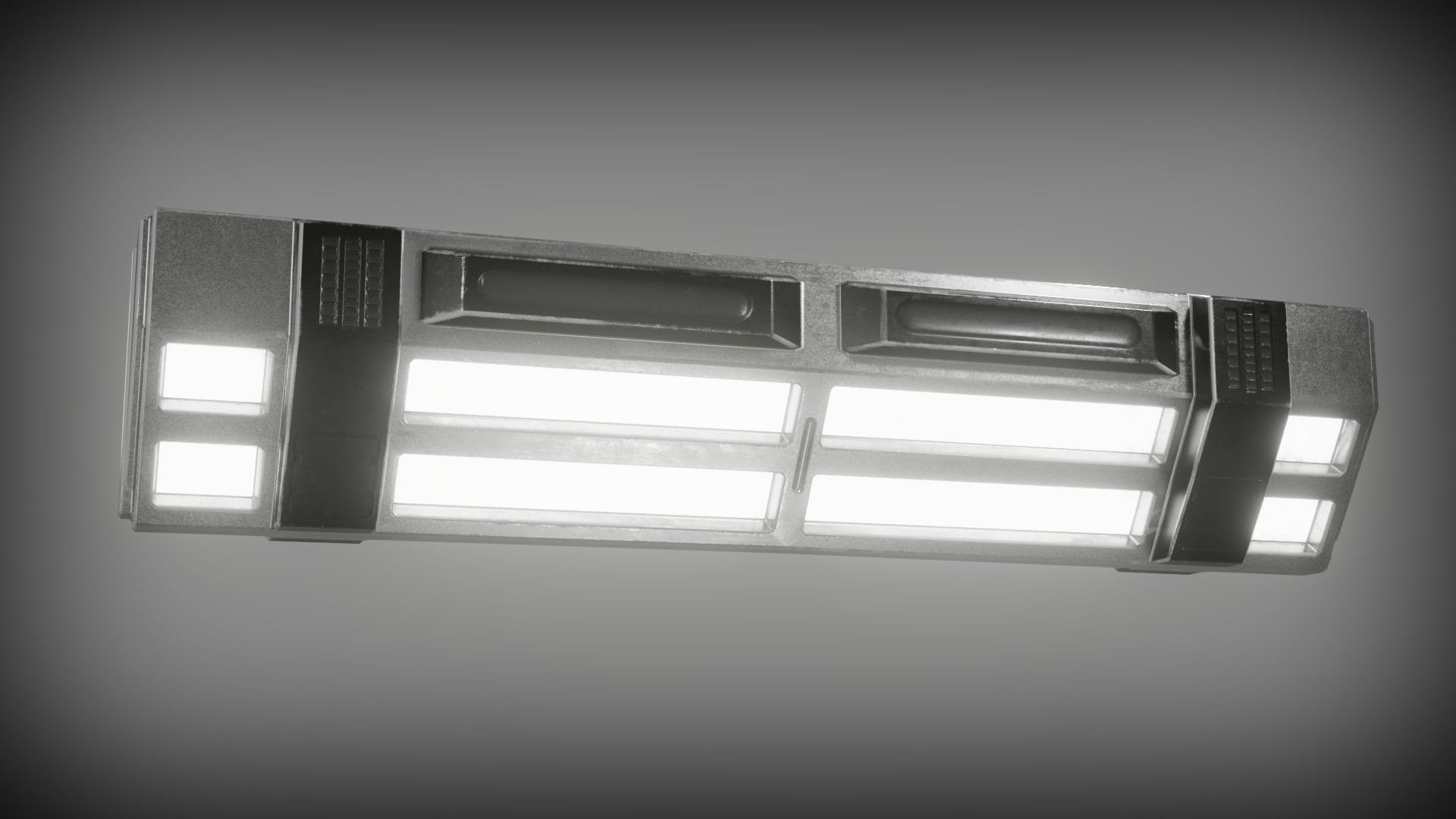 Sci-fi lights Low-poly 3D model_6