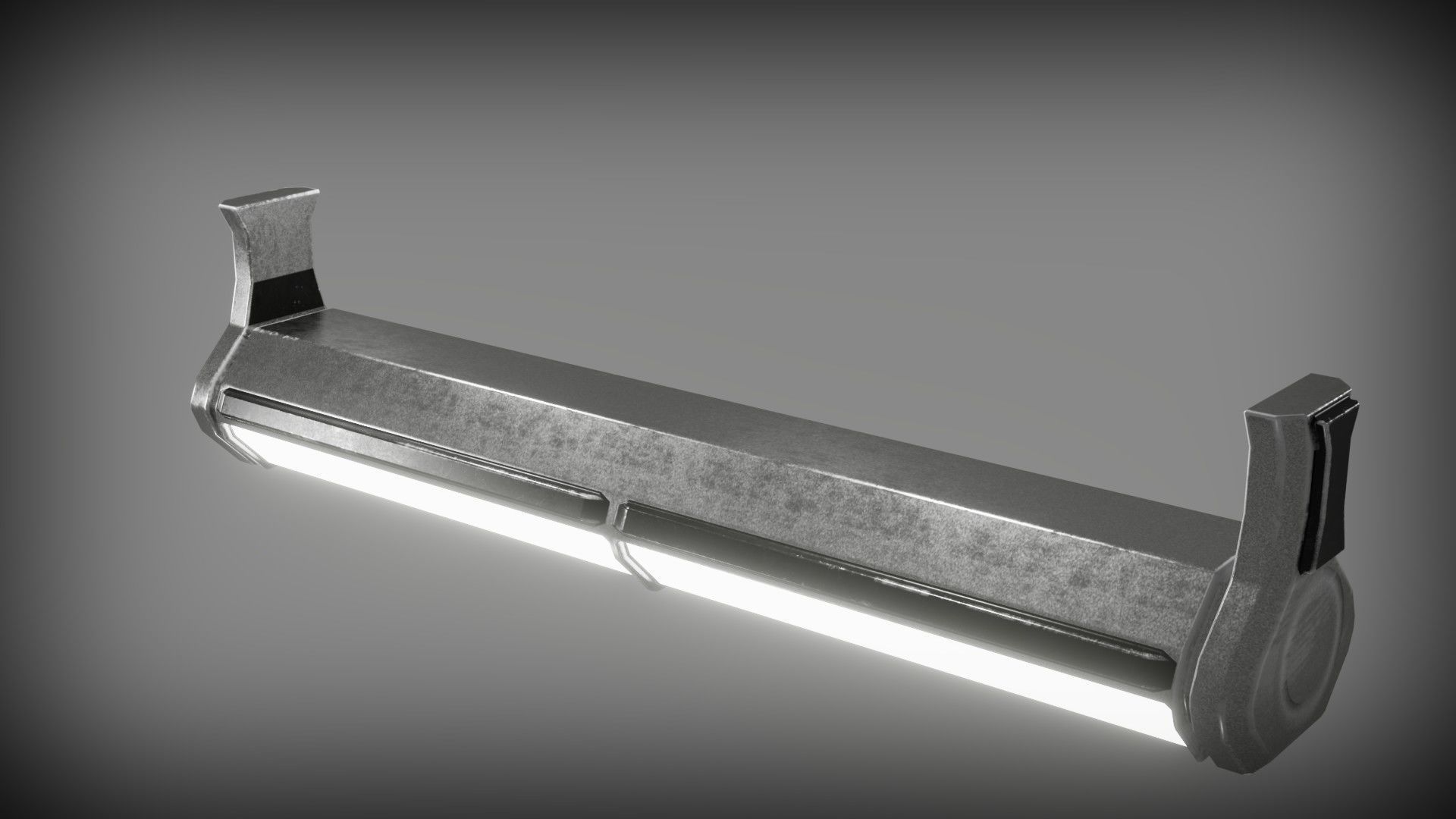 Sci-fi lights Low-poly 3D model_11