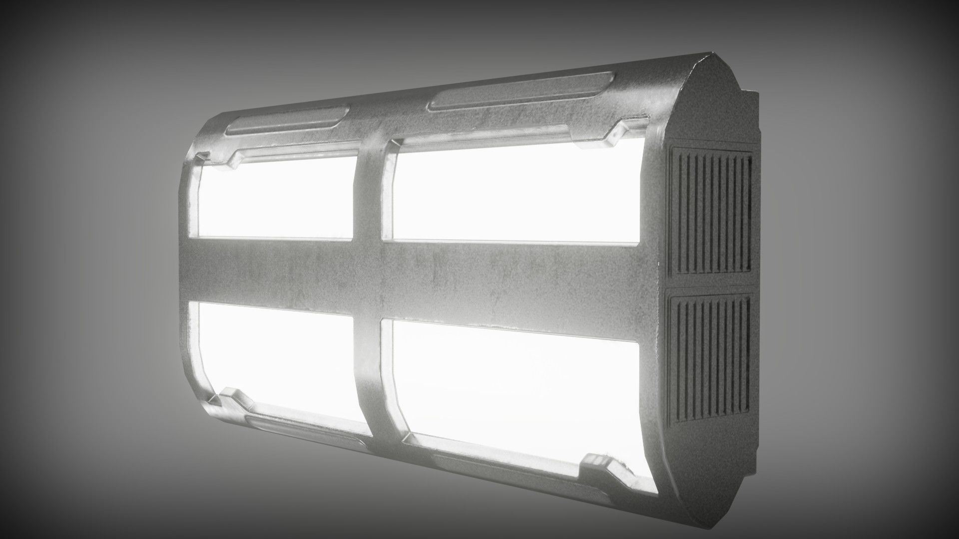 Sci-fi lights Low-poly 3D model_15