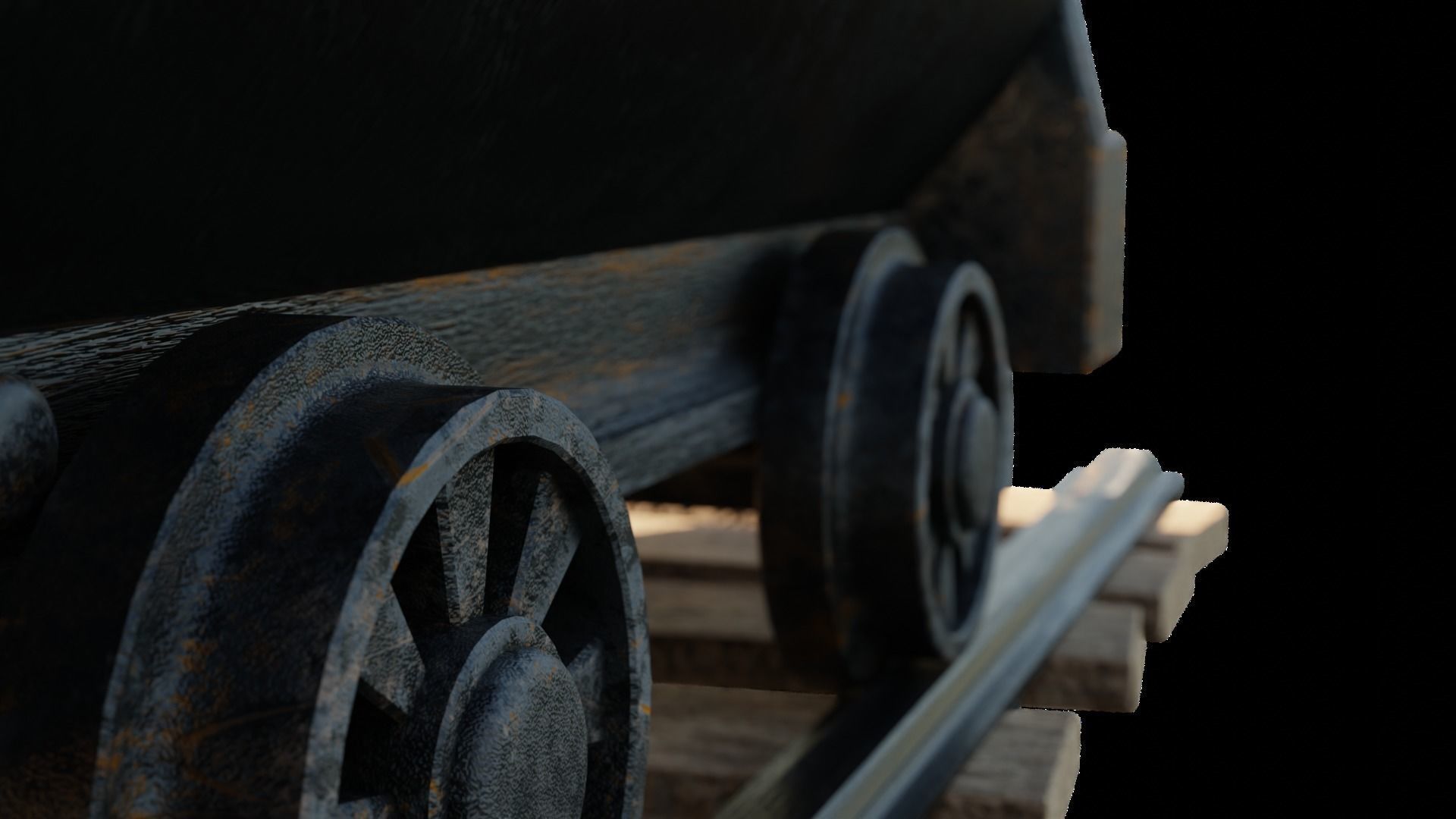 PBR Smooth Surface Minecart Model 3D model_5