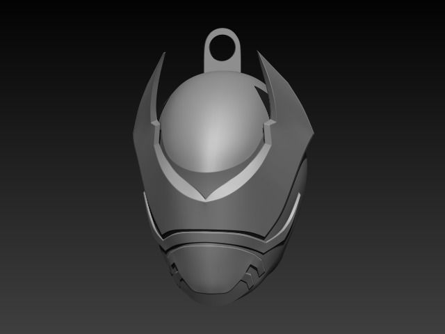 Kuwagata Ohger Helmet Keychain - Printable 3D Model 3D print model_3