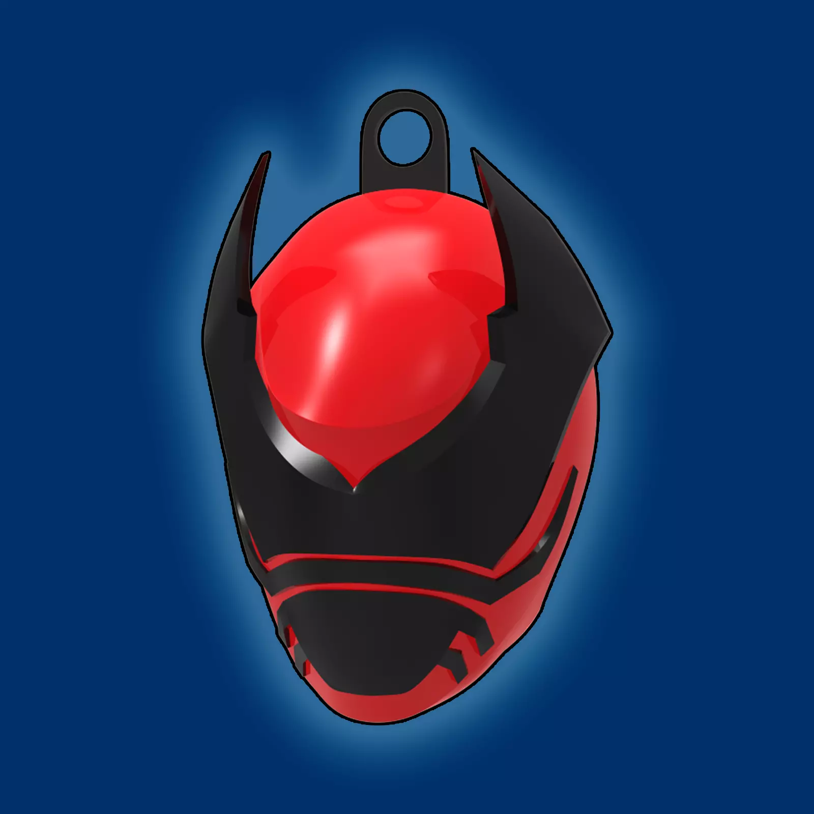 Kuwagata Ohger Helmet Keychain - Printable 3D Model 3D print model_0