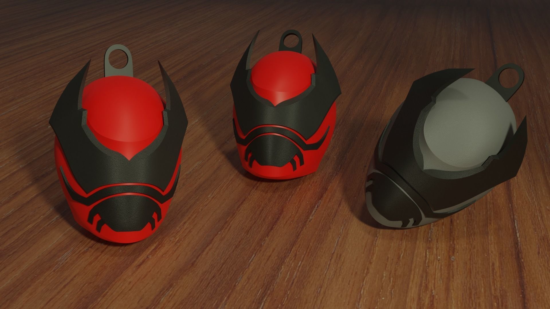 Kuwagata Ohger Helmet Keychain - Printable 3D Model 3D print model_1