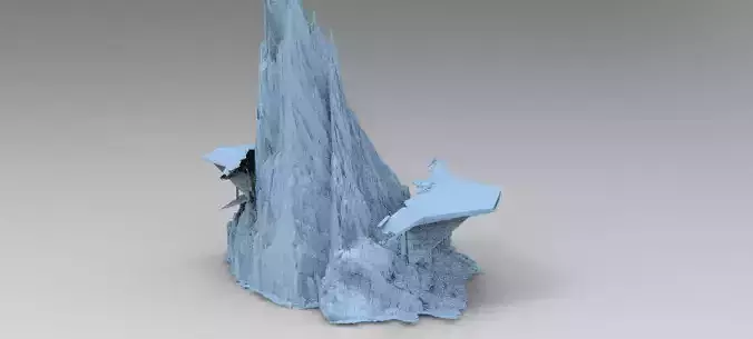 Mountain Sci fi ship wreck 2 