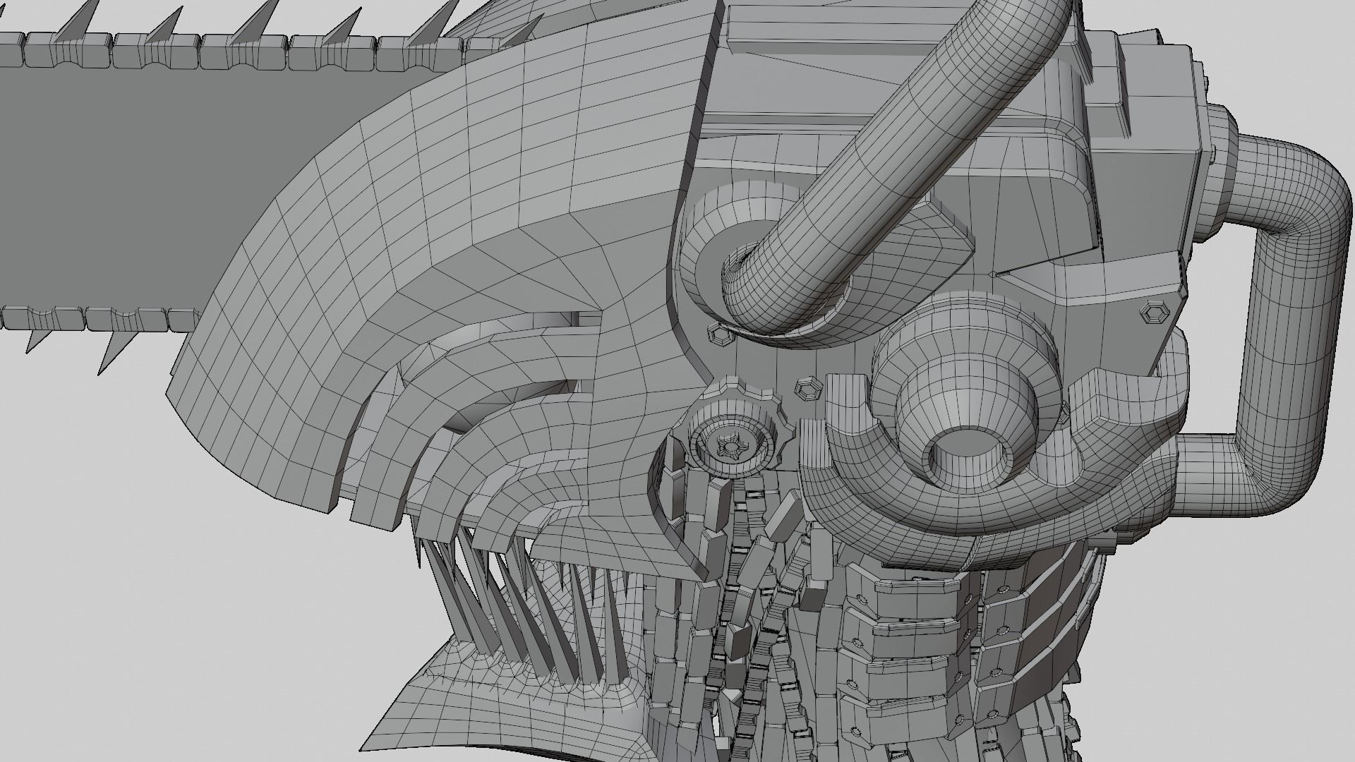 Chainsaw Man Head 3D model_17