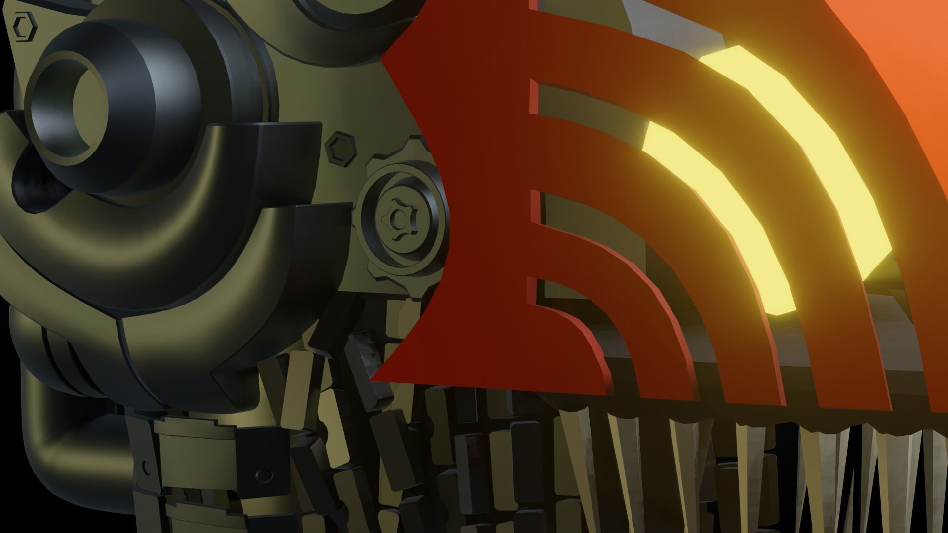 Chainsaw Man Head 3D model_6