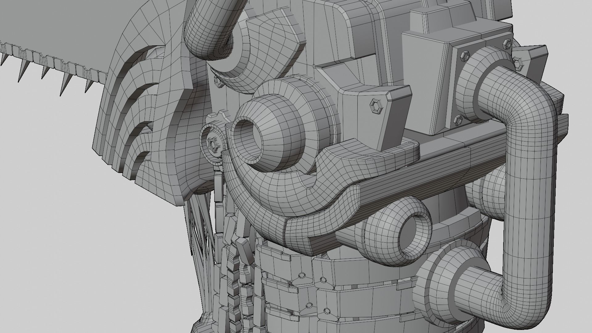 Chainsaw Man Head 3D model_15